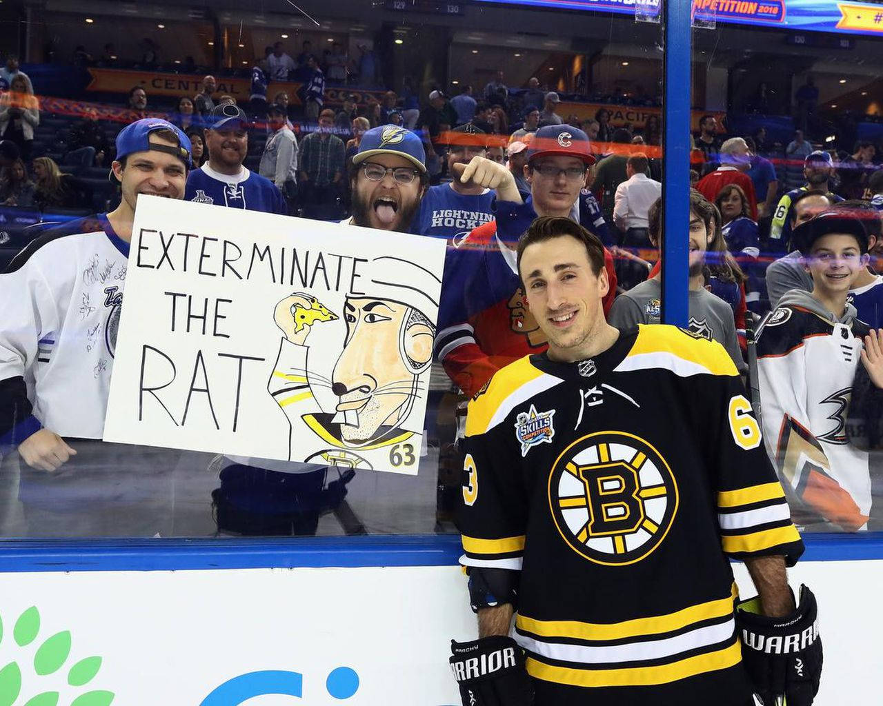 Brad Marchand Funny Crowd Photo