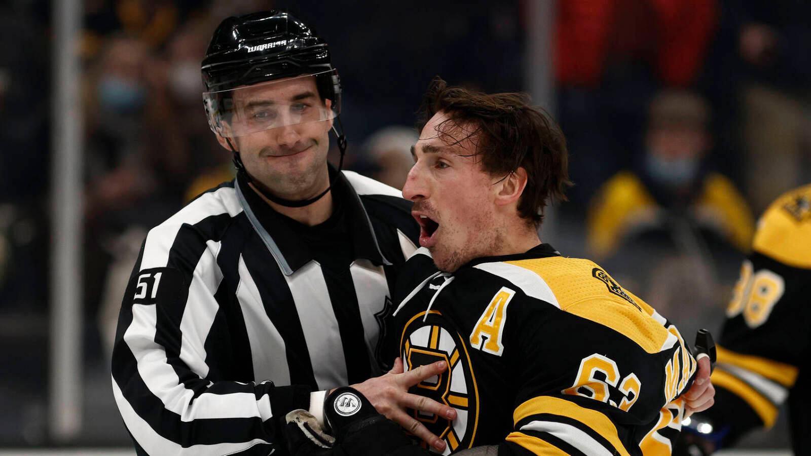 Brad Marchand Nhl Umpire Background