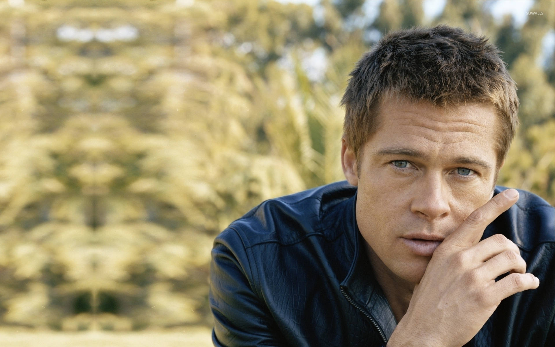 Brad Pitt's Blue Eyes Will Take Your Breath Away Background