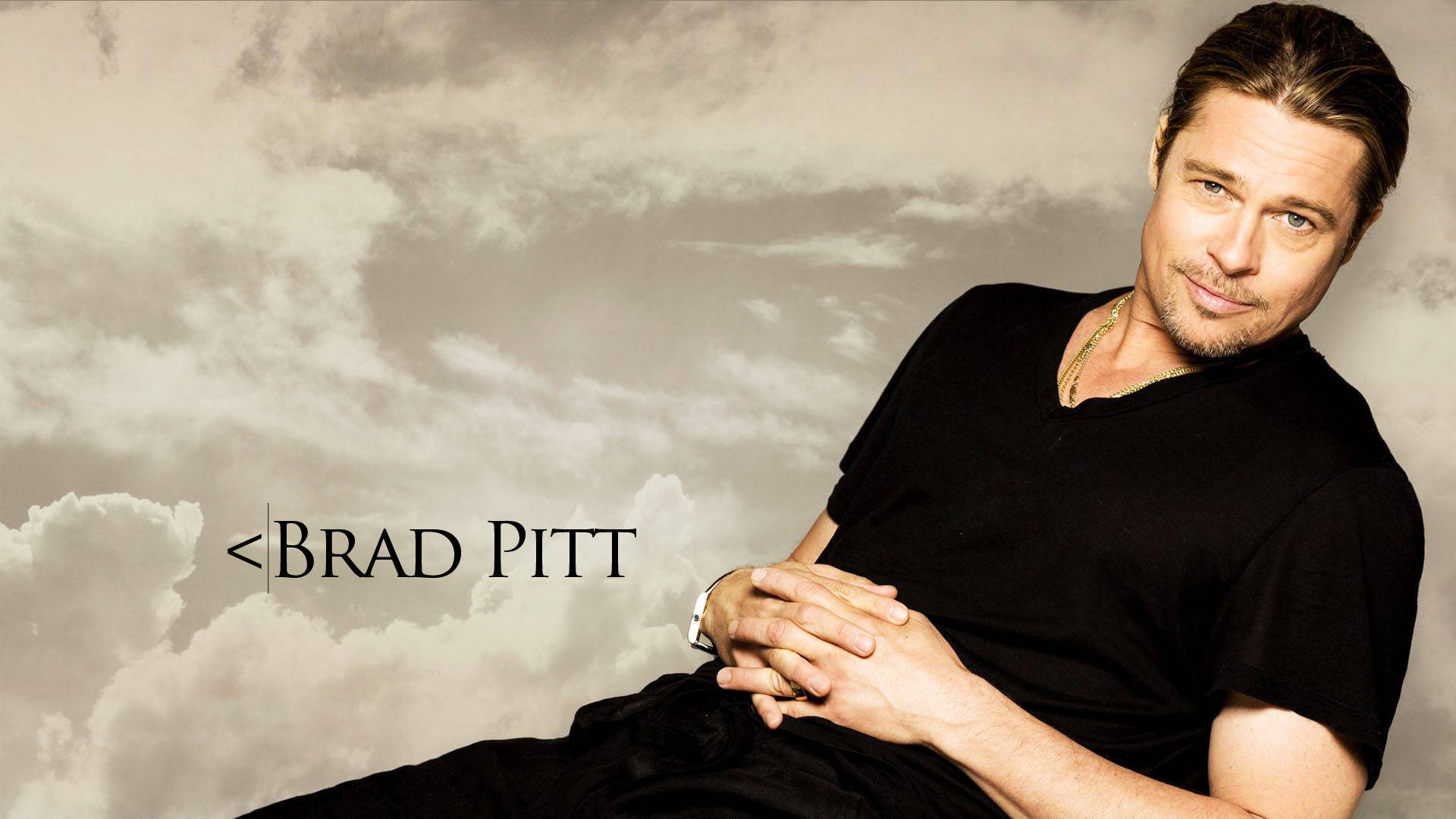 Brad Pitt Soars Above The Clouds! Background