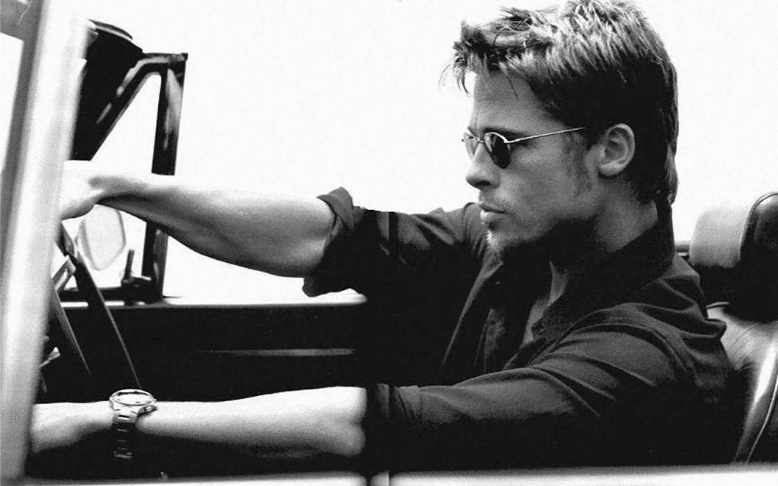 Brad Pitt Taking A Joy Ride Background