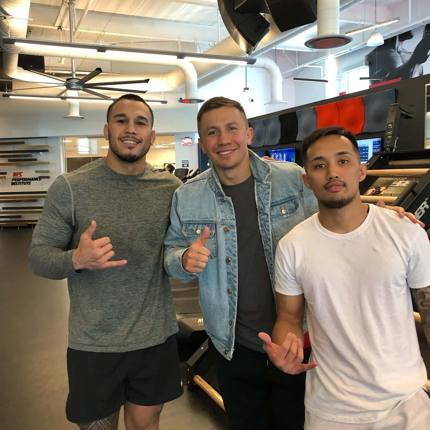 Brad Tavares Posing And Smiling With Friends