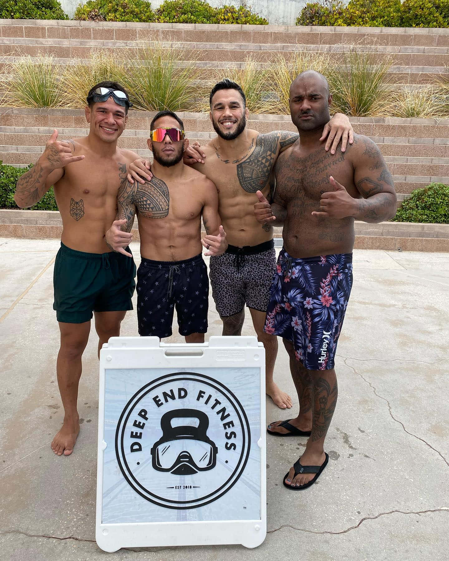 Brad Tavares With His Friends