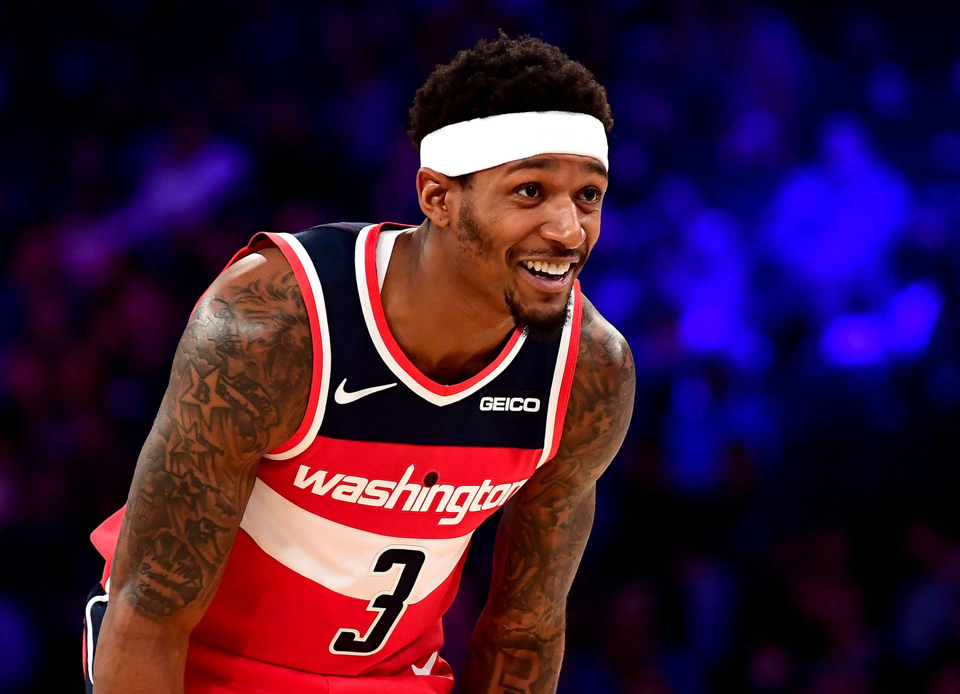 Bradley Beal Candid Smiling Photograph Background