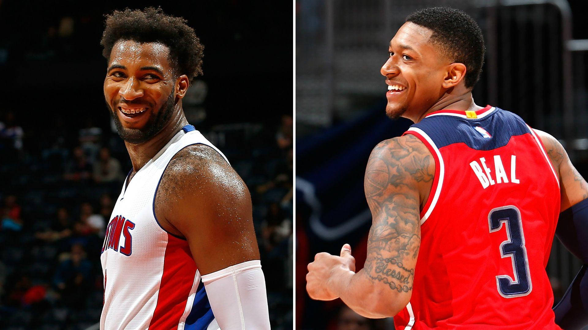 Bradley Beal Face Off With Drummond Background