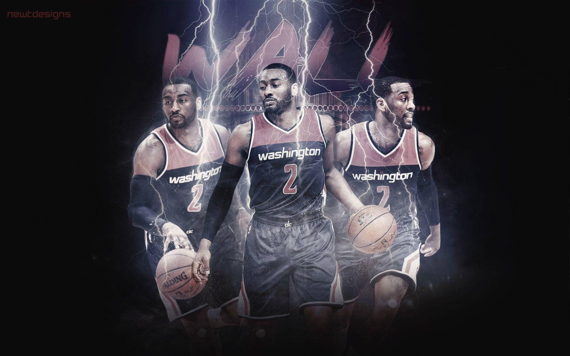 Bradley Beal Lightning Effect Background