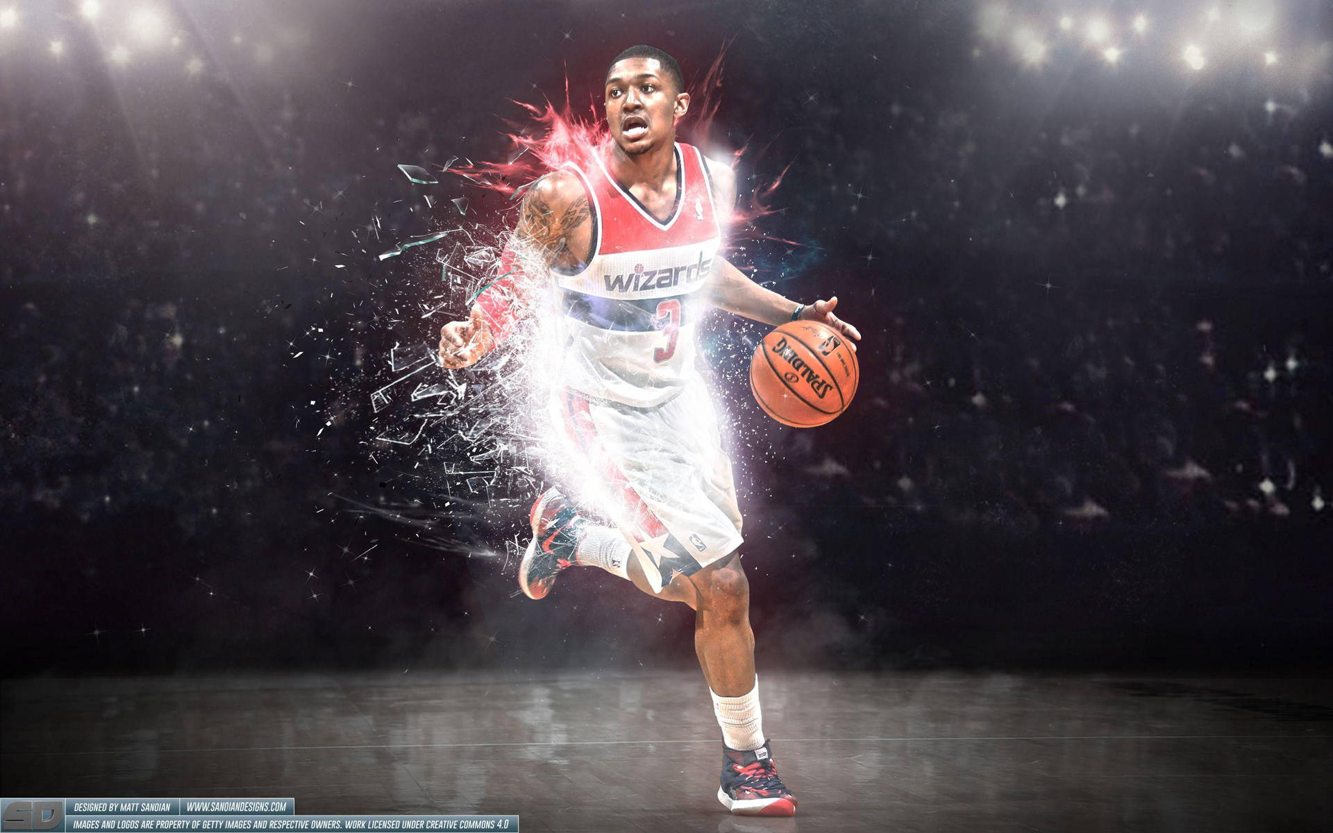 Bradley Beal Washington Wizards Jersey Background