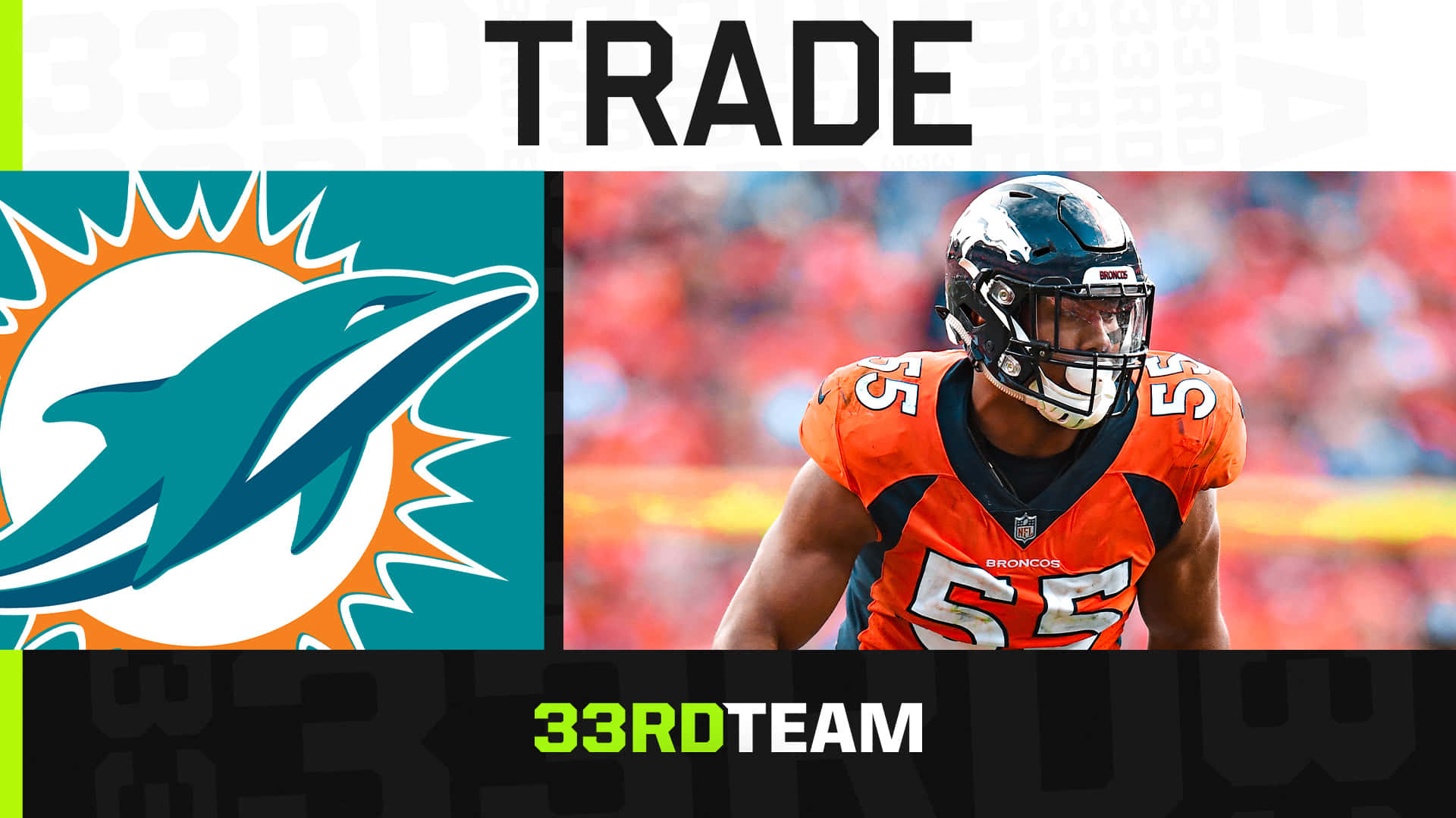 Bradley Chubb Dolphin Trade Background