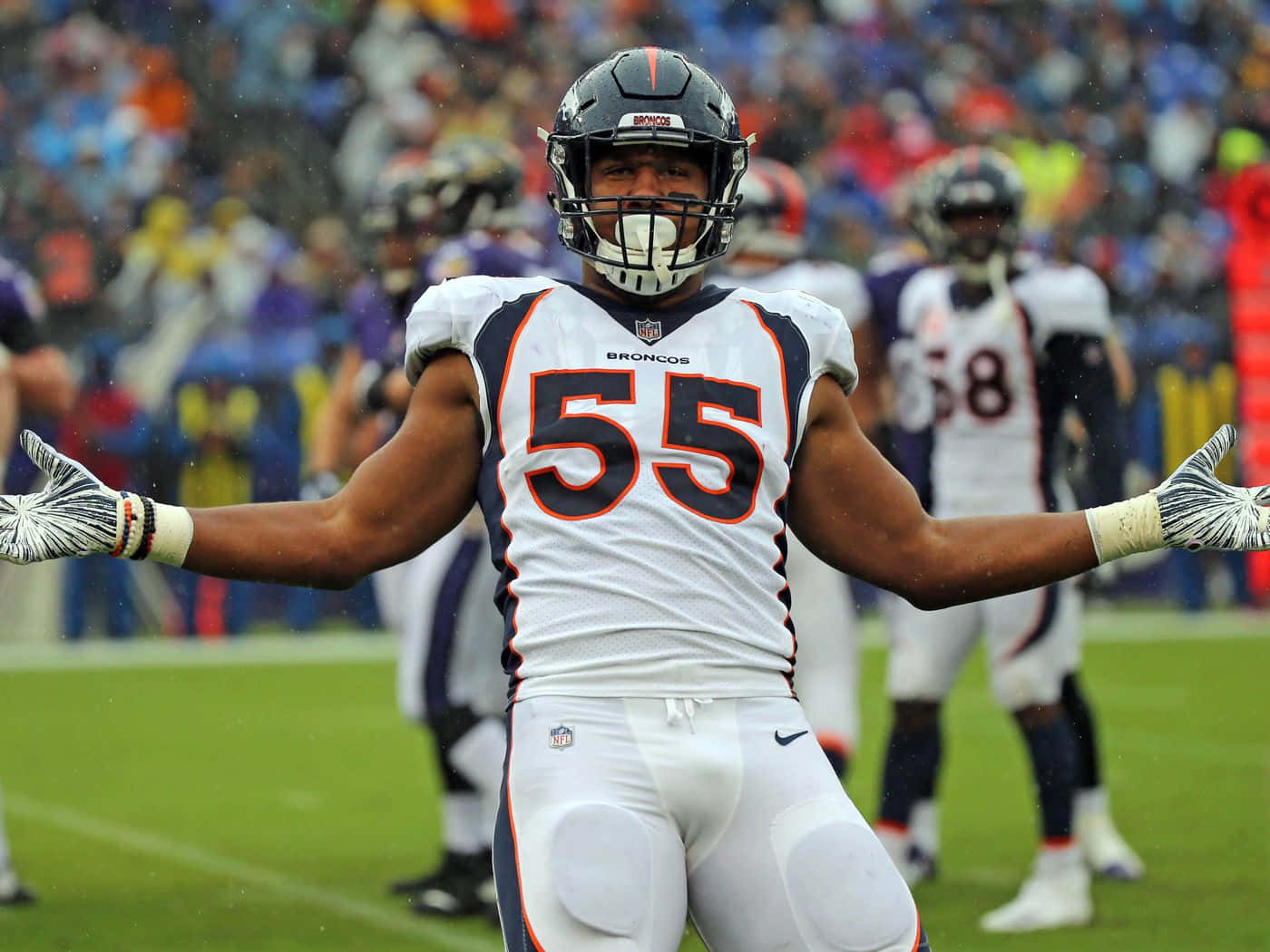 Bradley Chubb Nfl Player Background