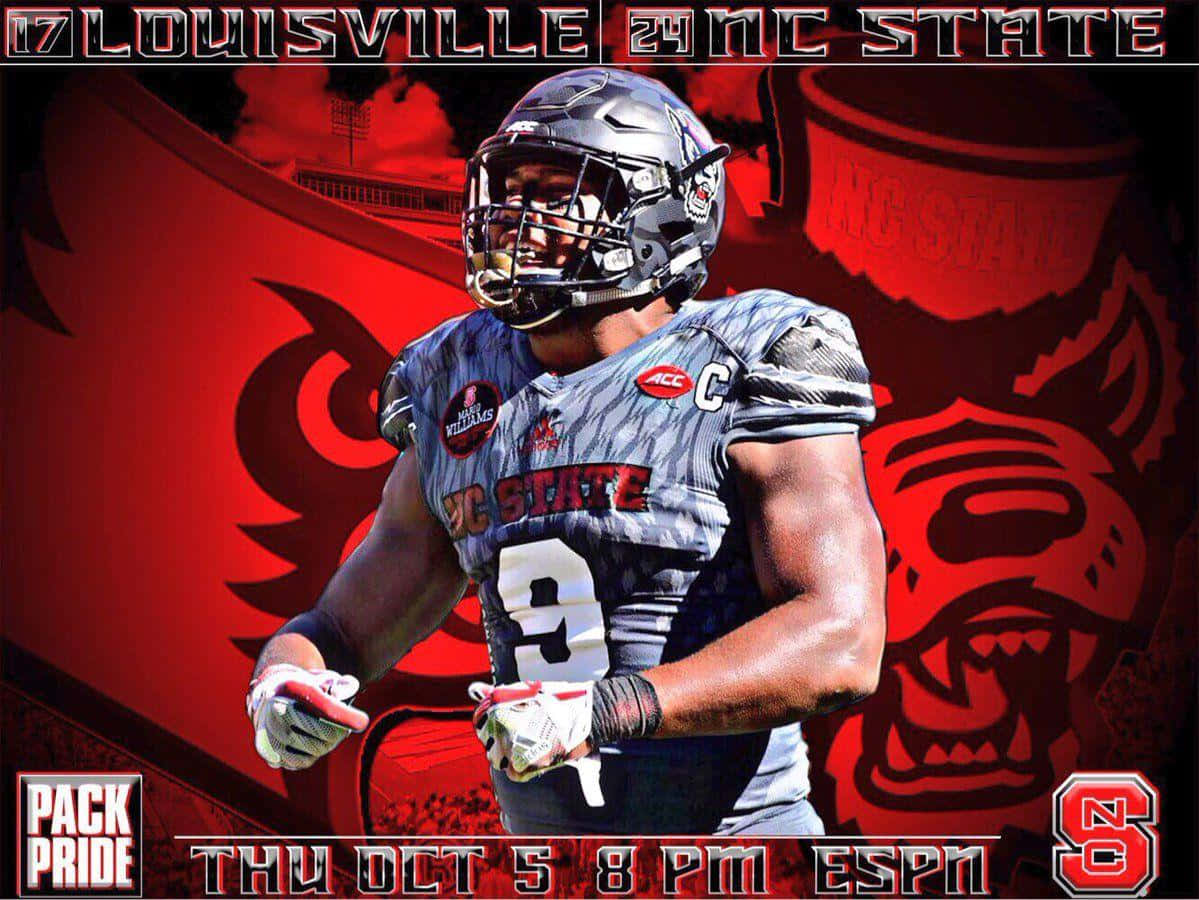 Bradley Chubb Red Wolf Poster Art Background