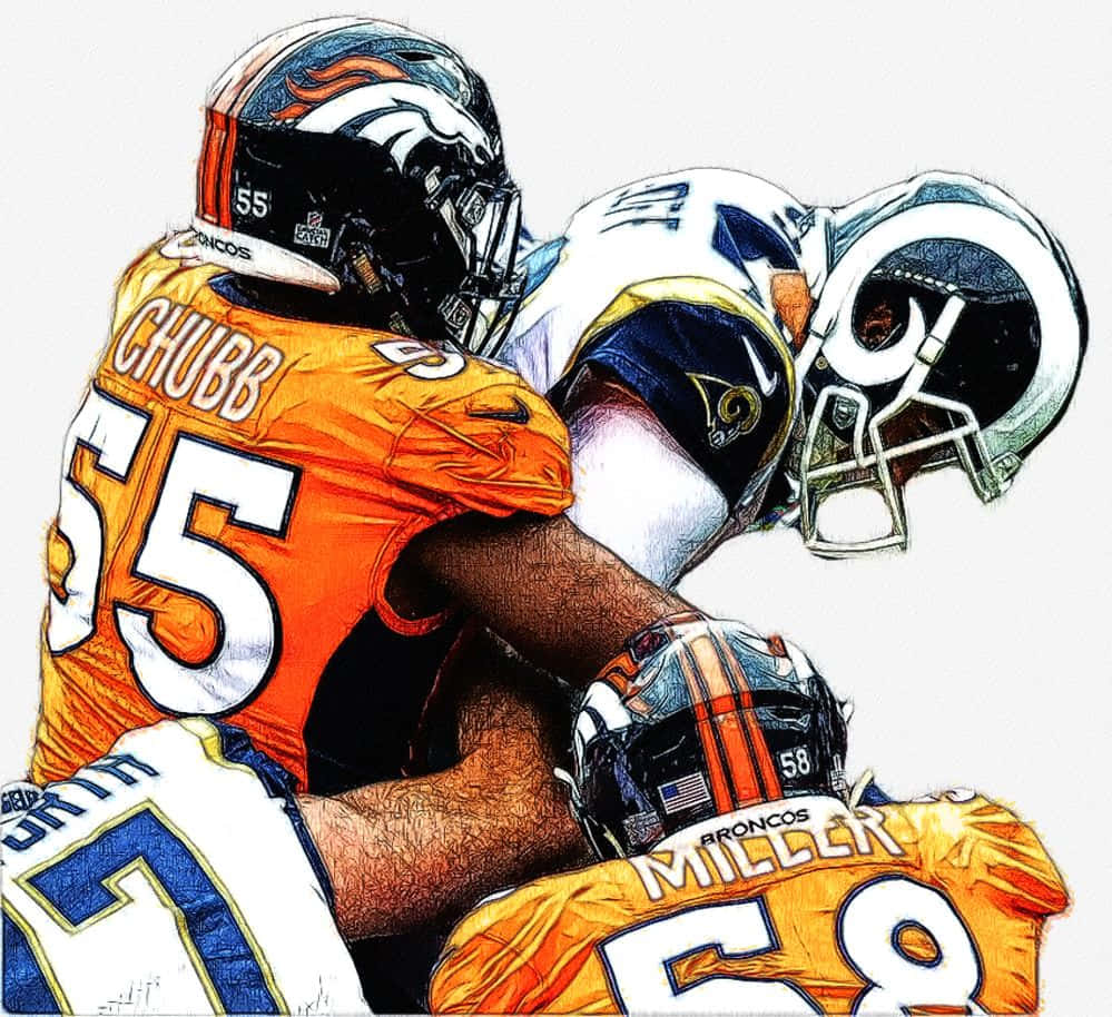 Bradley Chubb Vector Art Background