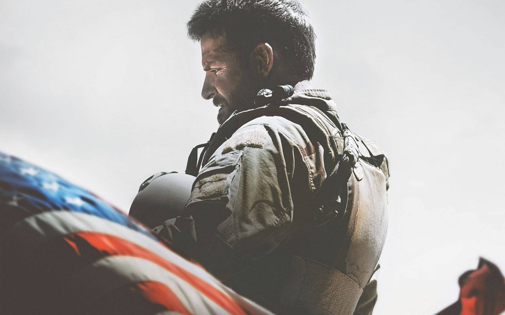 Bradley Cooper American Sniper Combat Gear Background
