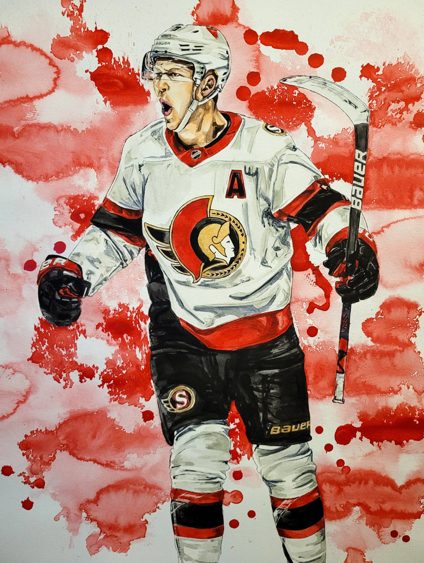 Brady Tkachuk Red Ottawa Senators Fanart