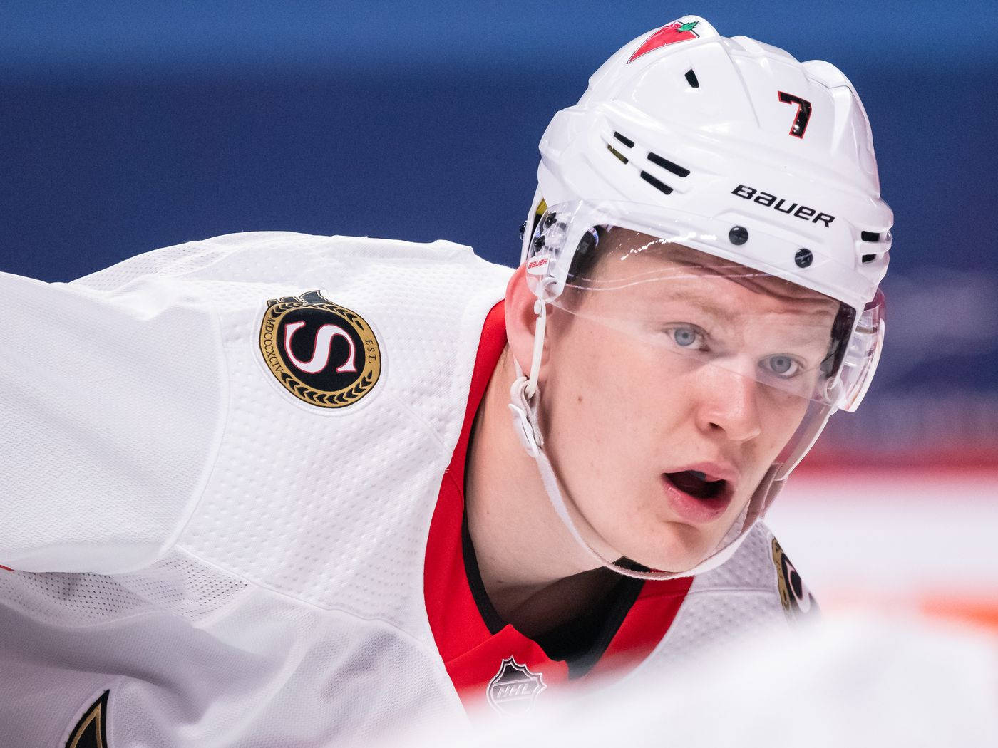 Brady Tkachuk White Ottawa Senators