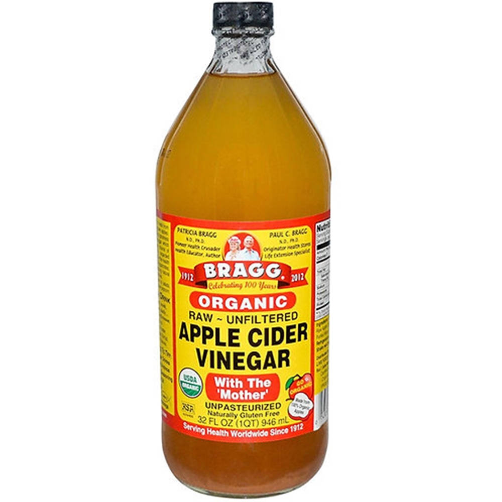 Bragg Organic Apple Cider Vinegar Raw And Unfiltered Background