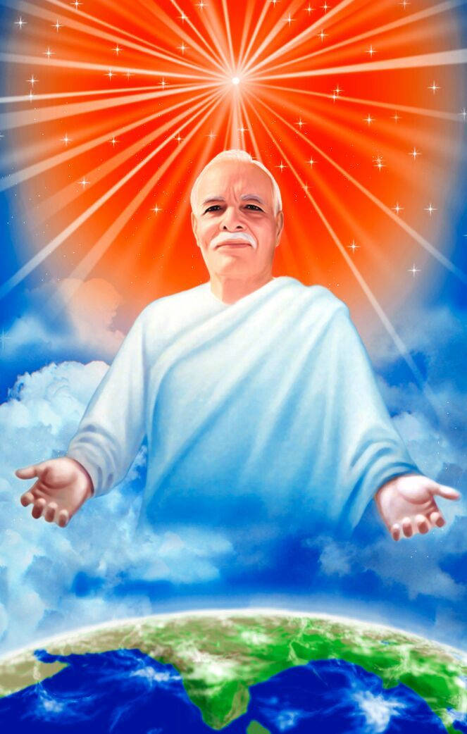 Brahma Kumaris Dada Lekhraj Symbolic Light Background