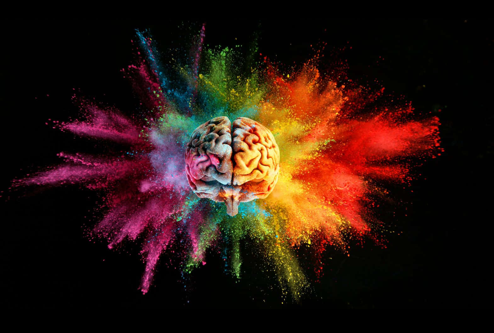Brain Of A Person With Psychological Problem Background