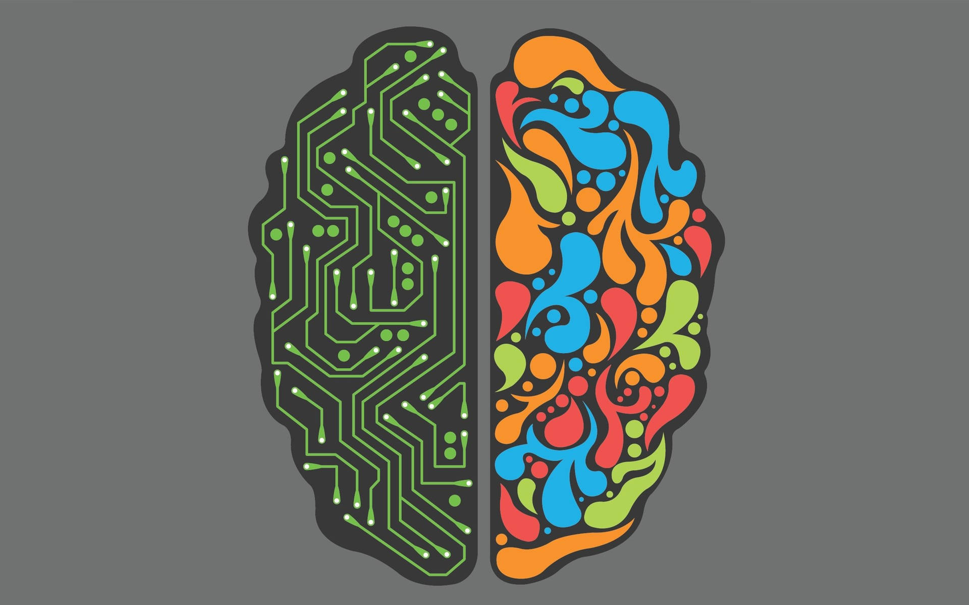 Brain-shaped Electronic Circuit