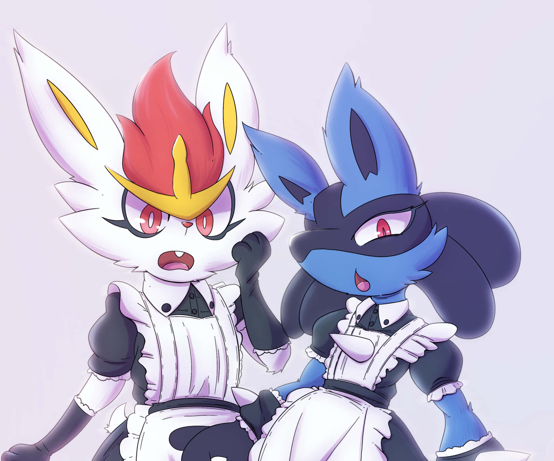 Braixen And Lucario Pokemon Pfp