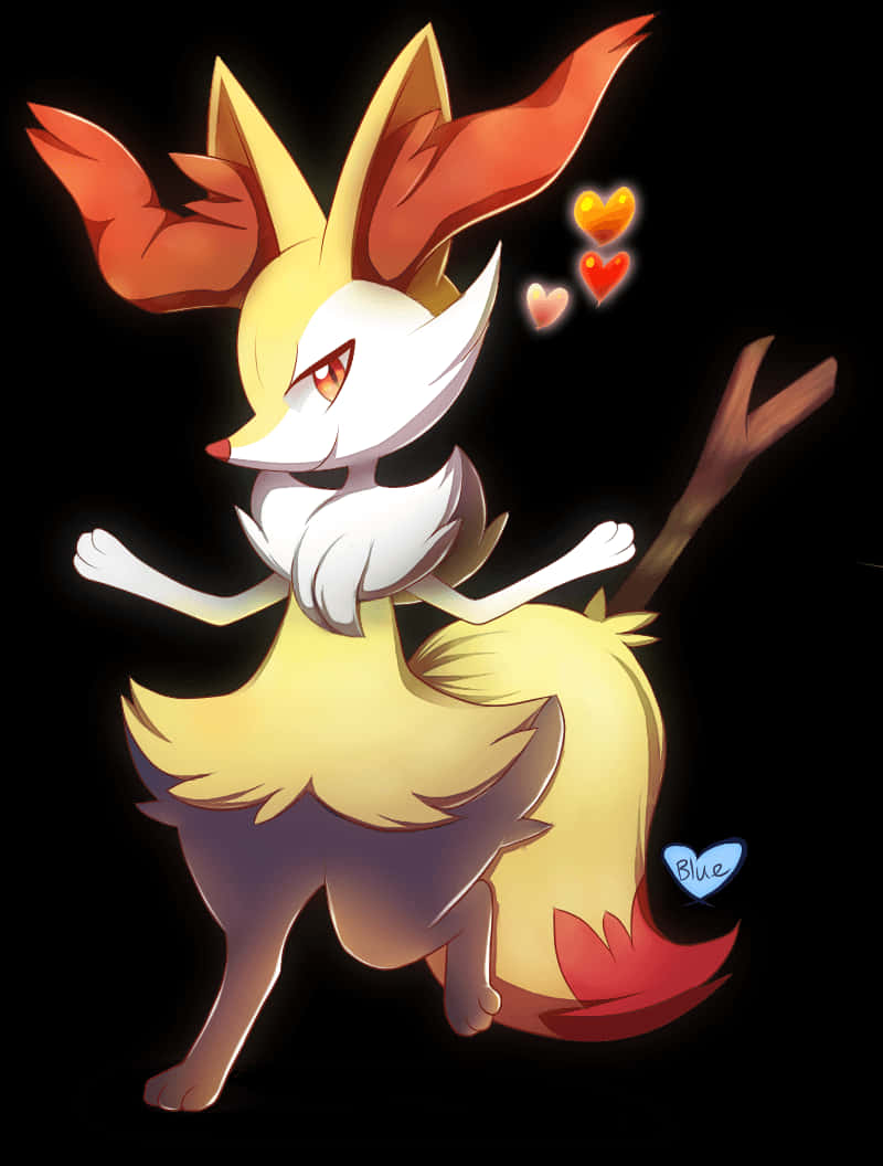 Braixen Pokemon Fanart Background