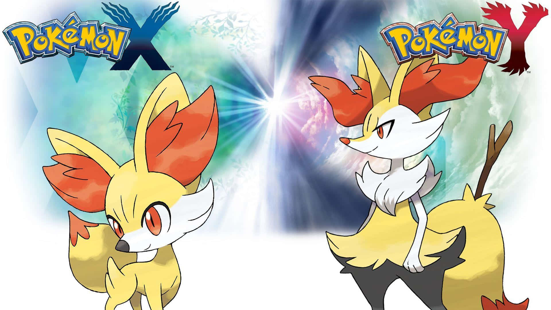 Braixen Showing Its Magic - The Fire Fox Pokémon Background