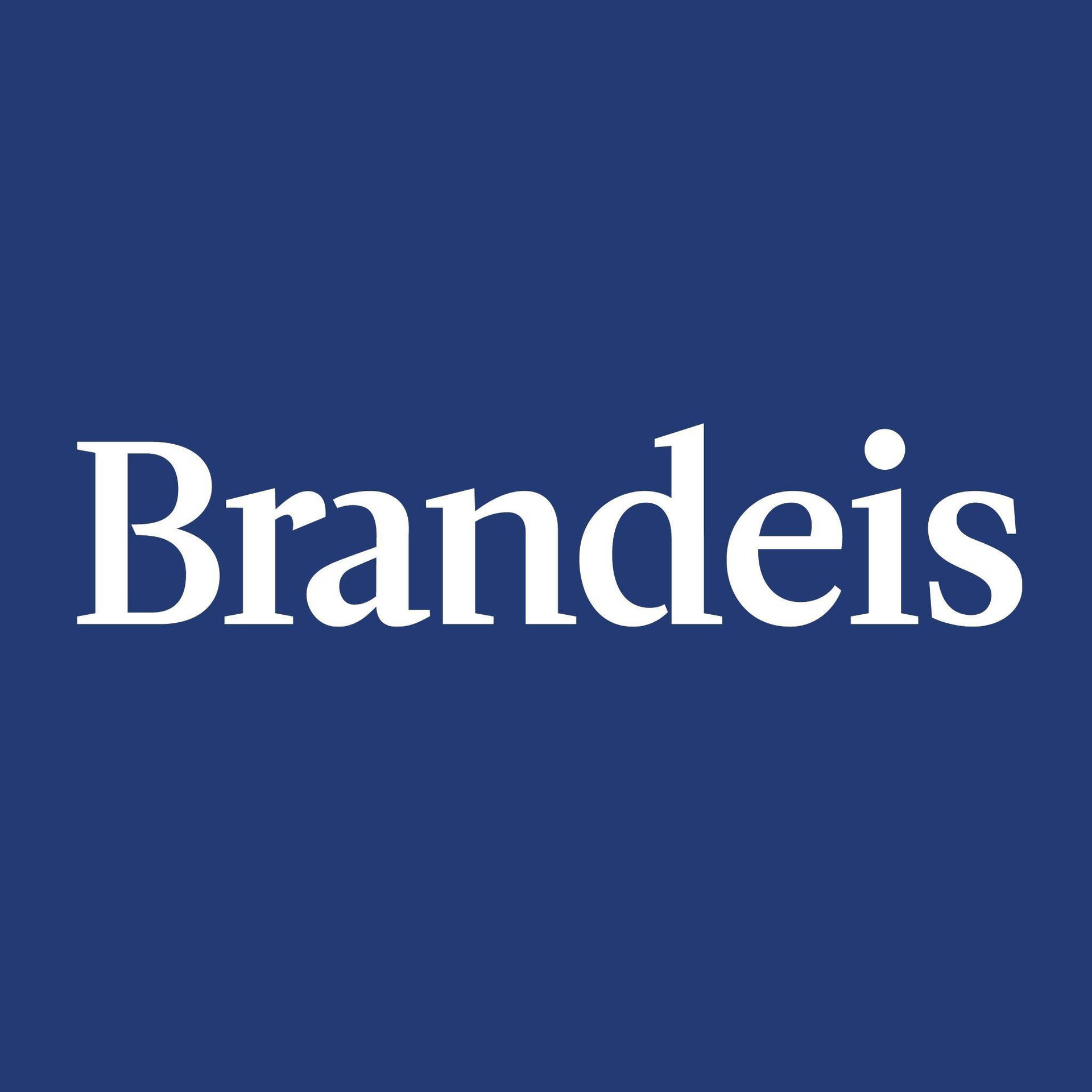 Brandeis University Blue Logo