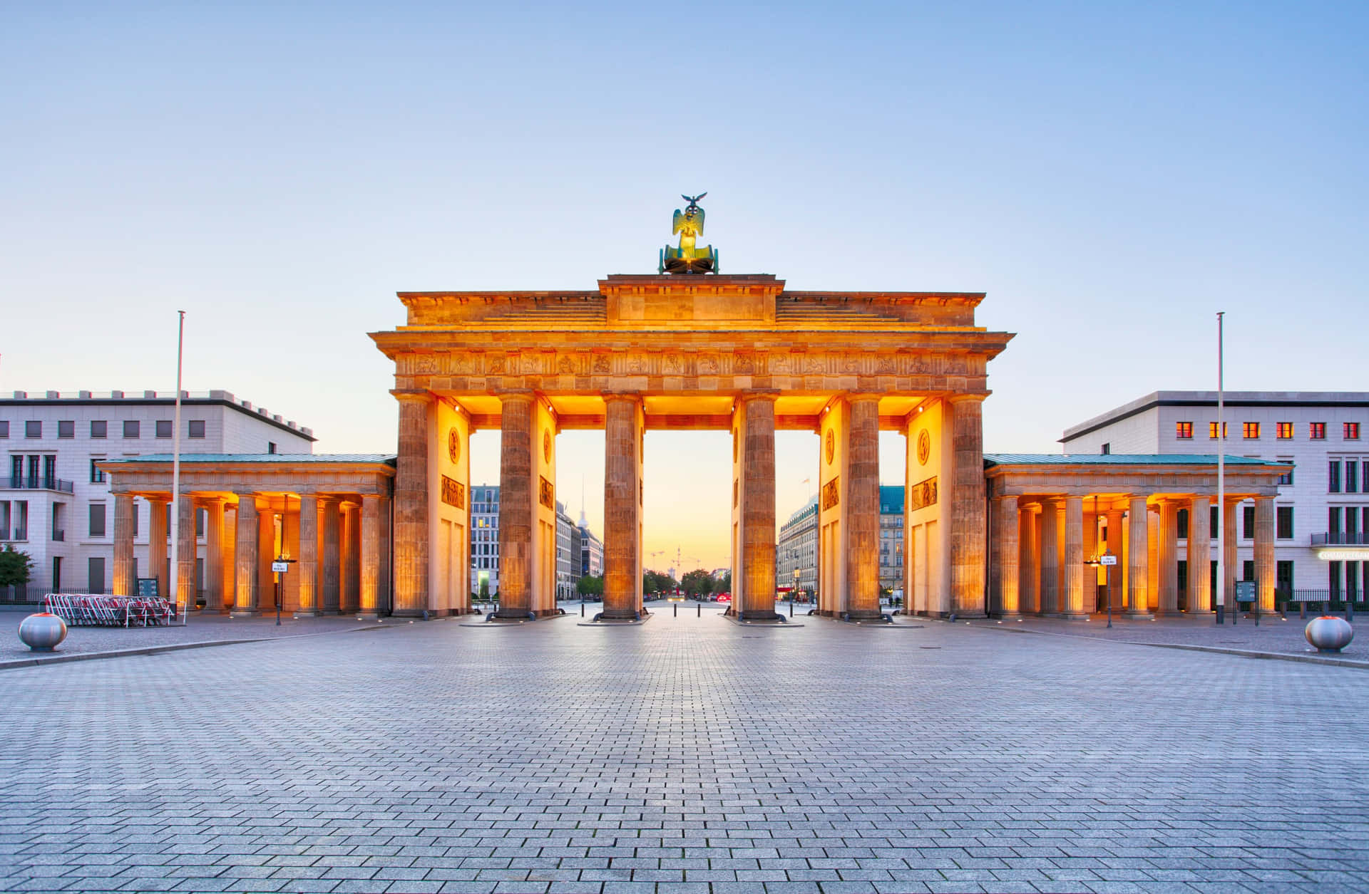 Brandenburg Gate Golden Lights