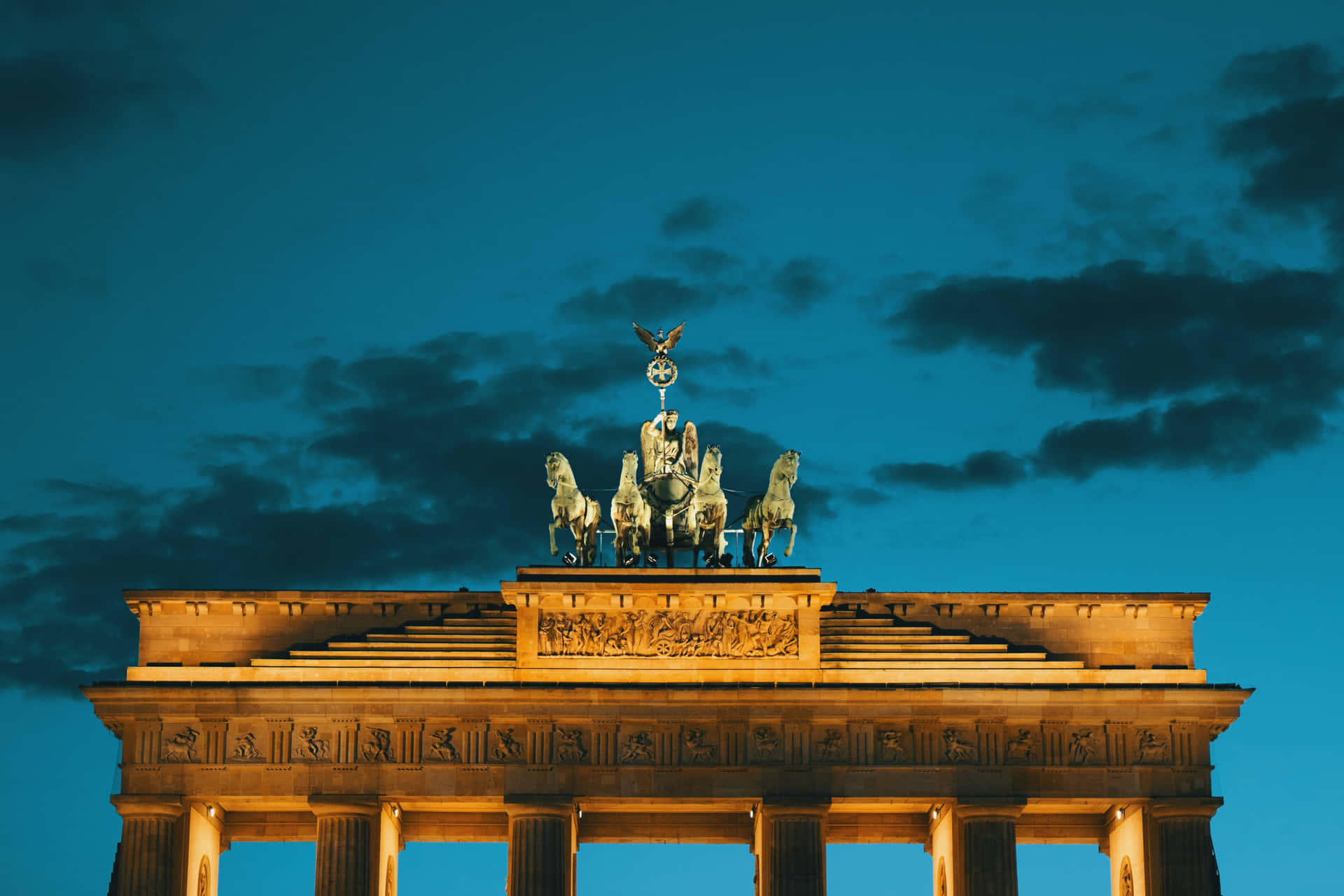 Brandenburg Gate Upper Look Background
