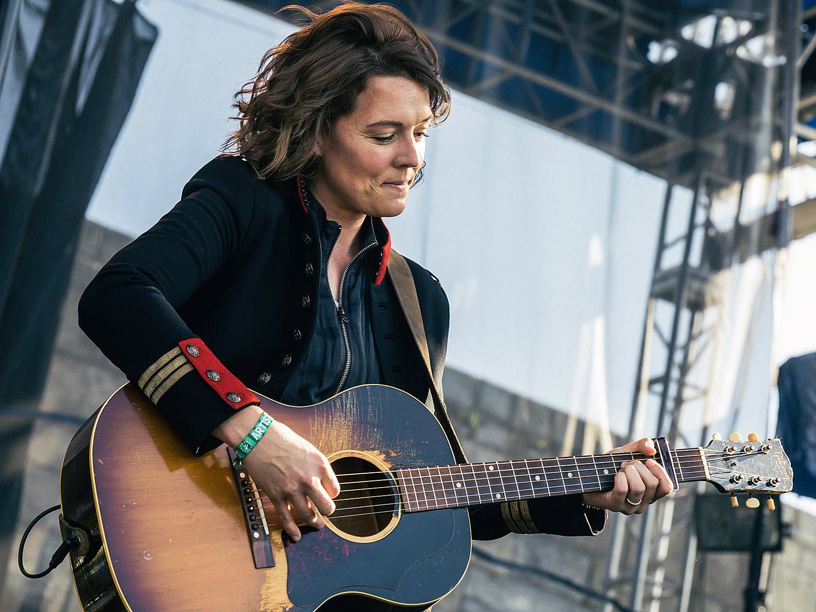 Brandi Carlile On Stage Background