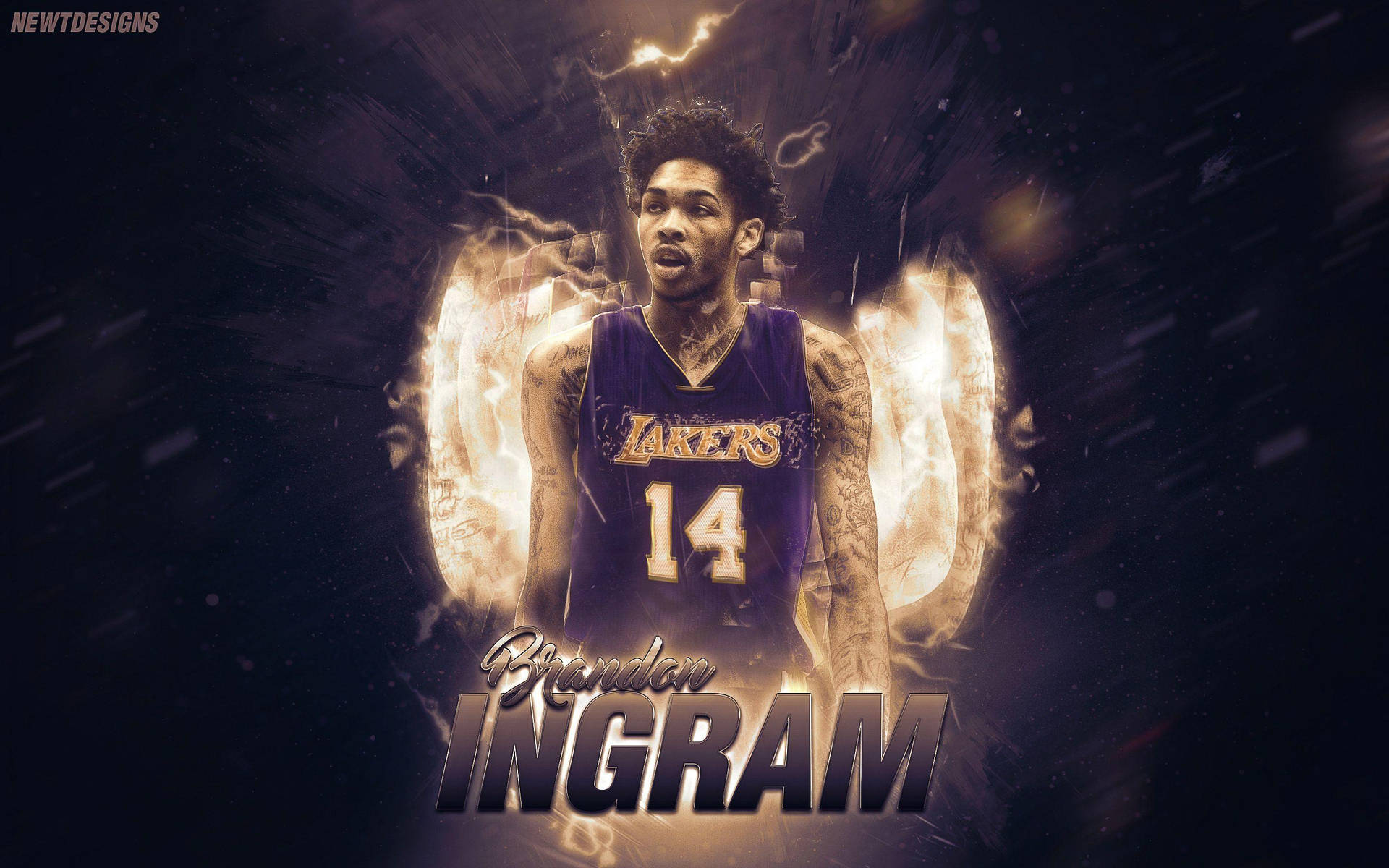 Brandon Ingram Graphic Art Background