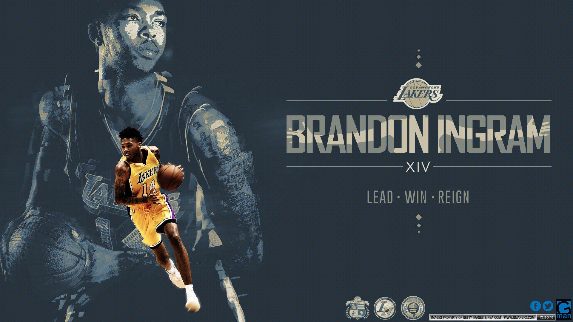 Brandon Ingram Los Angeles Lakers Background