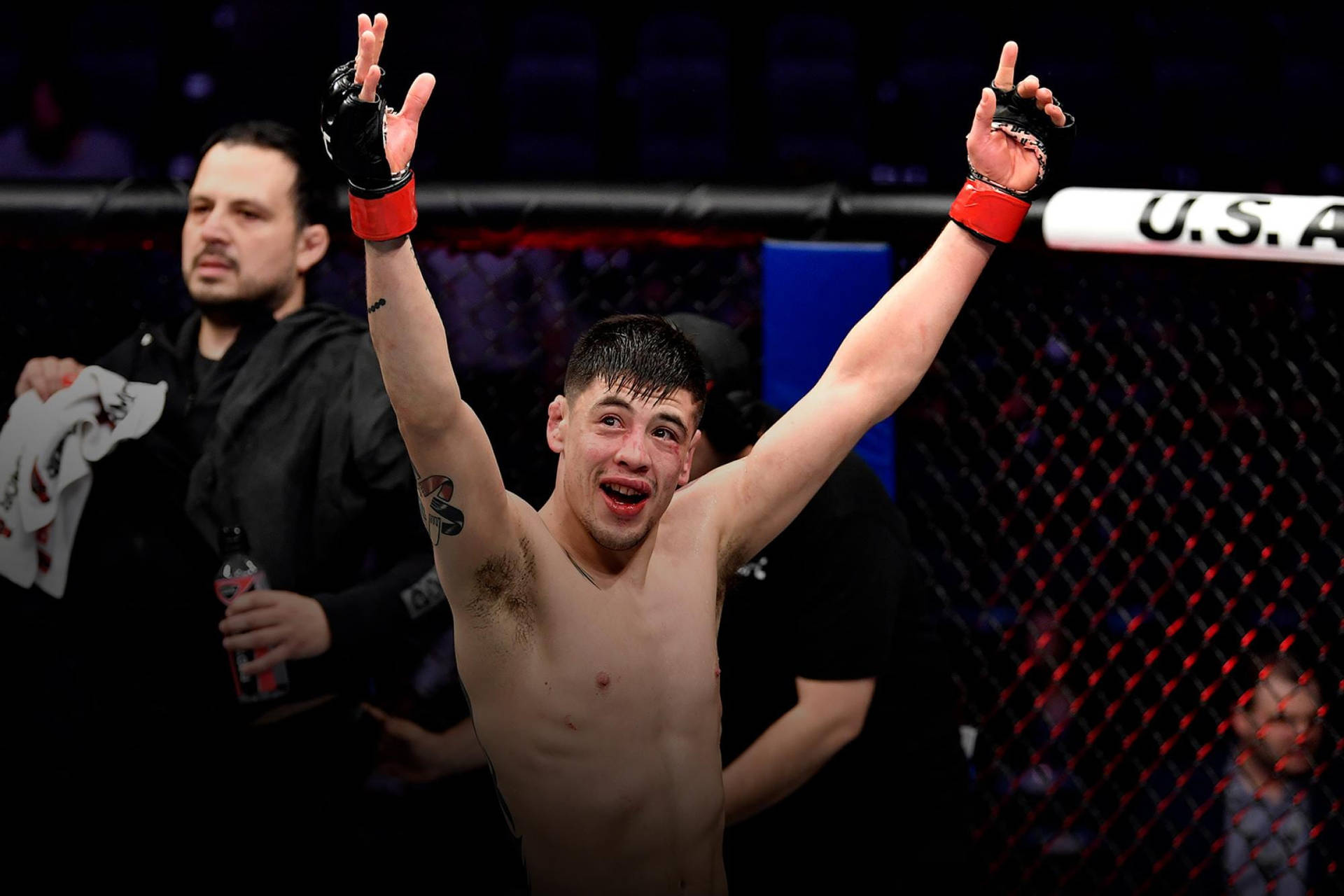 Brandon Moreno Points Up Victory