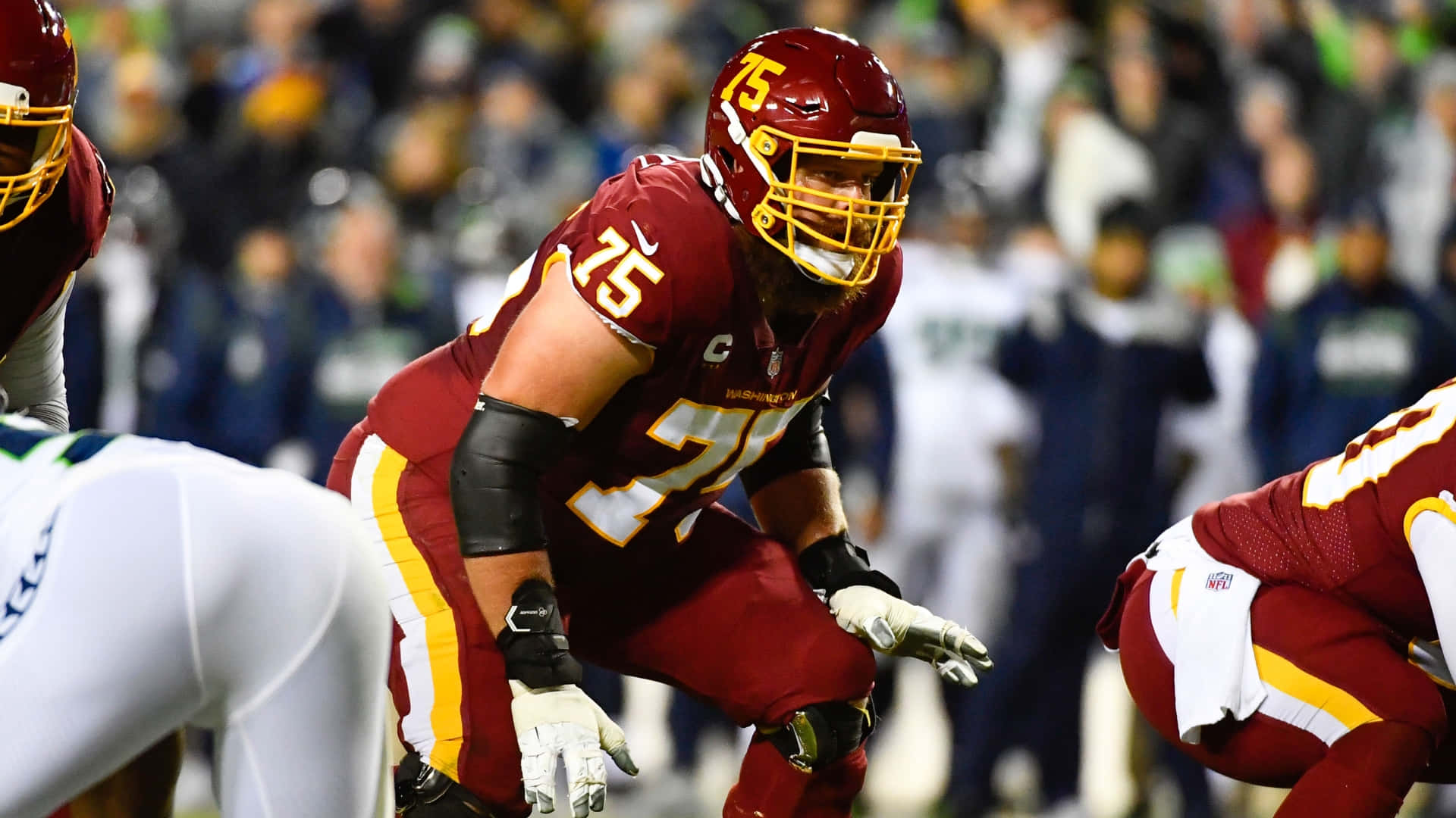 Brandon Scherff At Fedex Field Jaguars Background