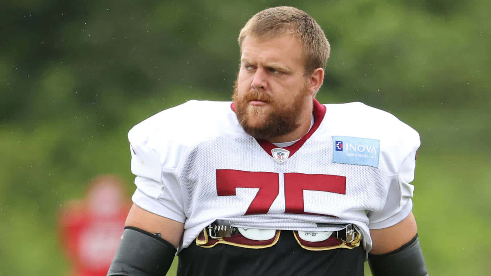 Brandon Scherff In Ashburn Virginia Minicamp Background