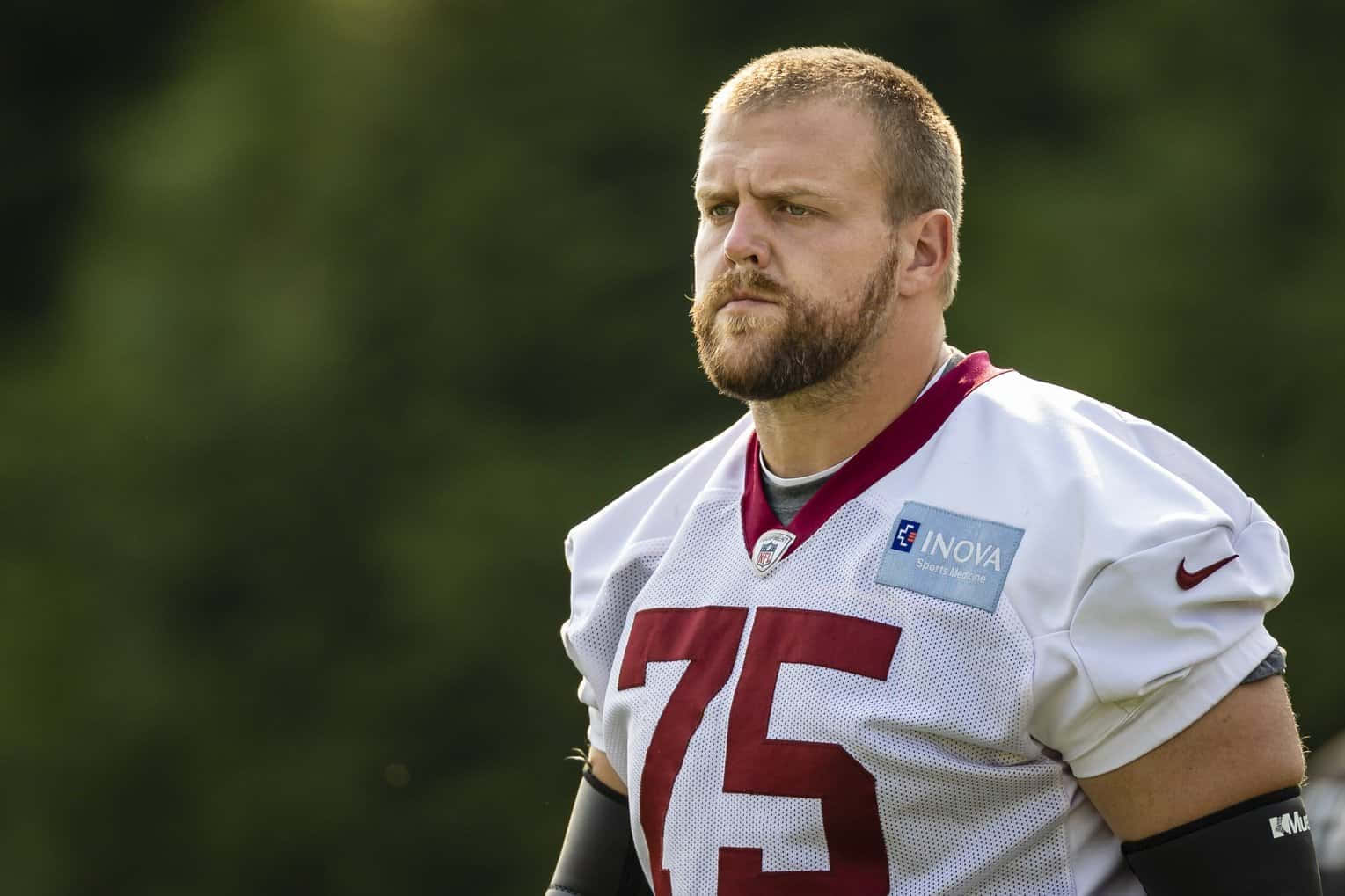 Brandon Scherff In Mandatory Minicamp Inova Sports Performance Center 2021 Background