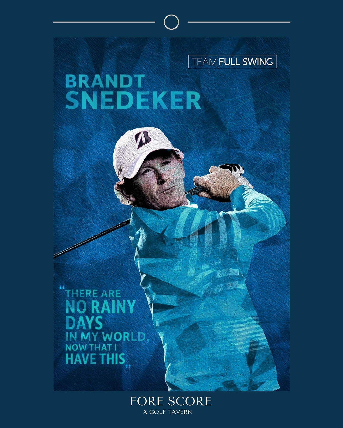 Brandt Snedeker Cool Blue Poster Background