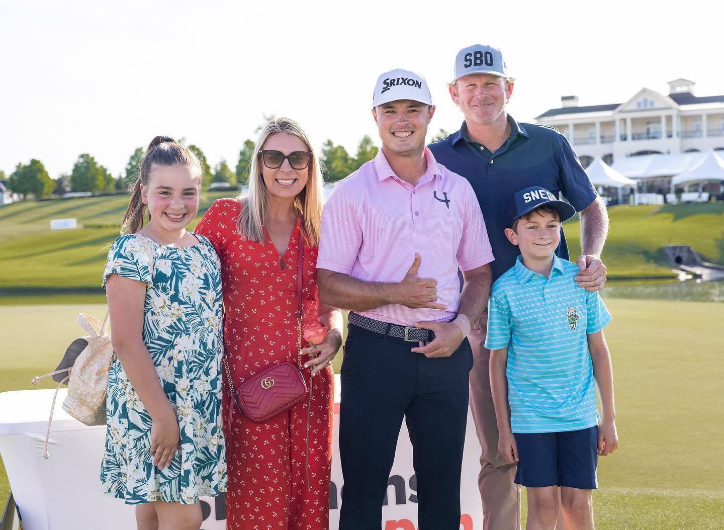 Brandt Snedeker Family With Brent Grant Background