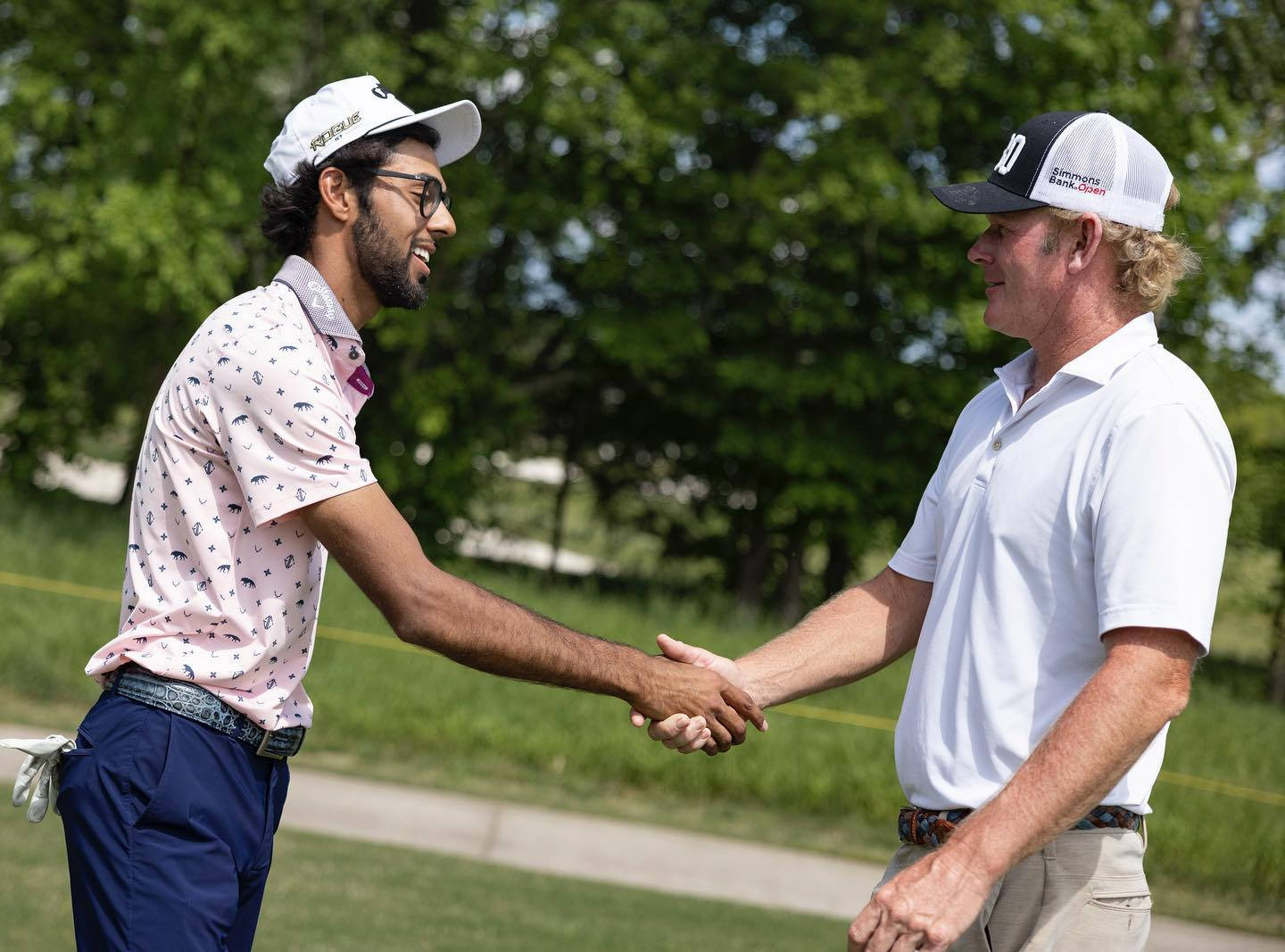 Brandt Snedeker Handshake With Opponent Background