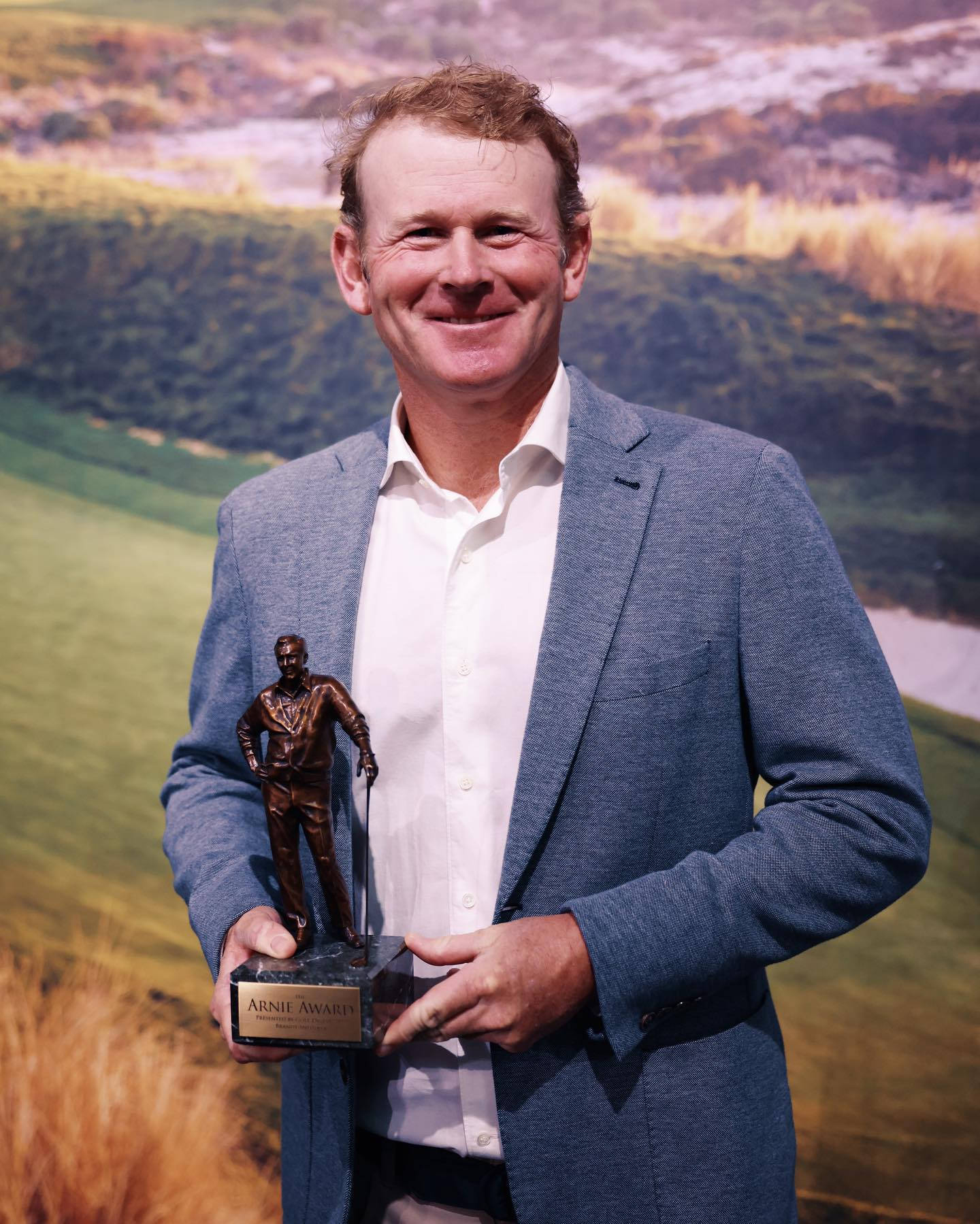 Brandt Snedeker Holding Trophy Background