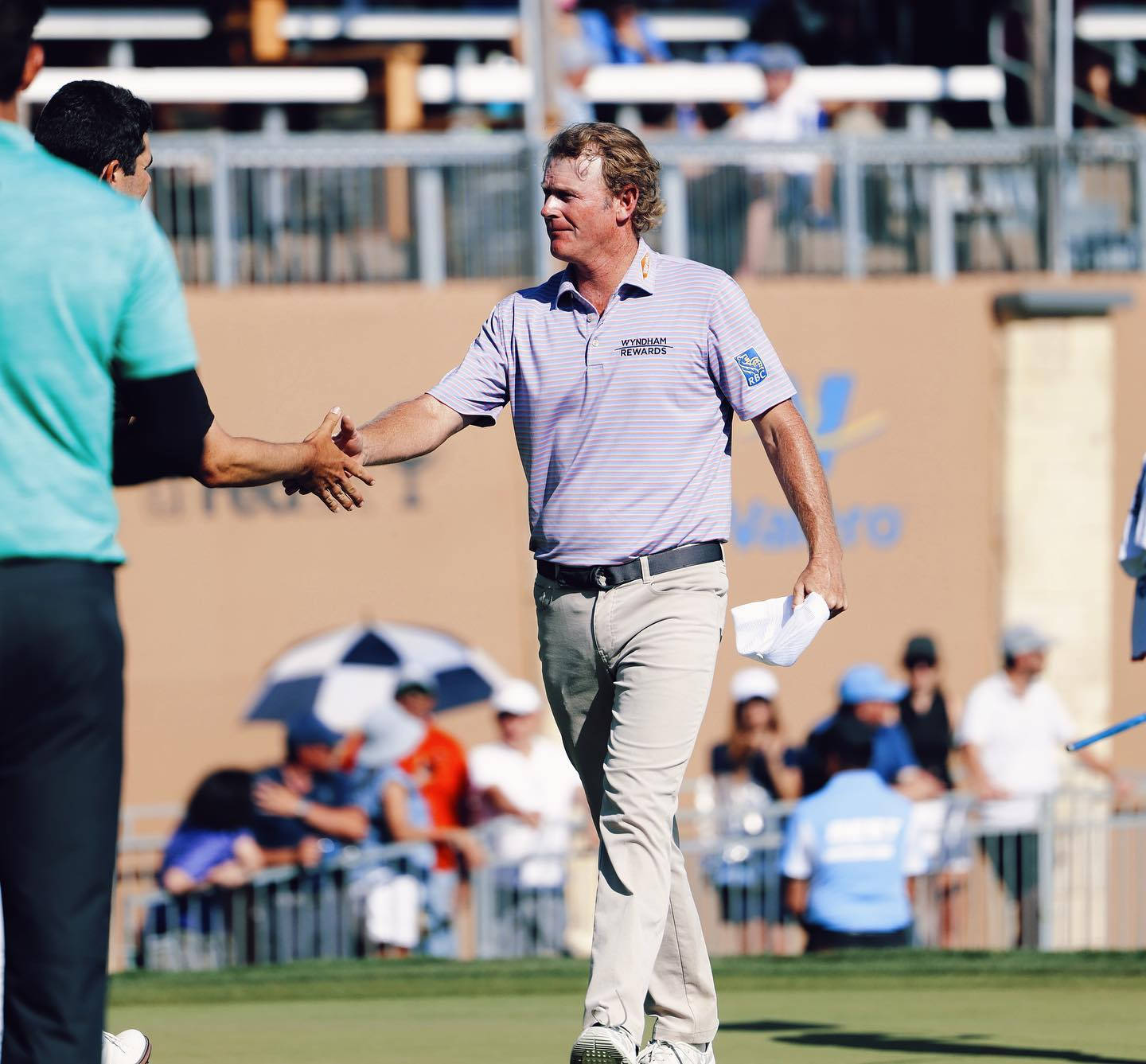 Brandt Snedeker Reaching For Handshake Background