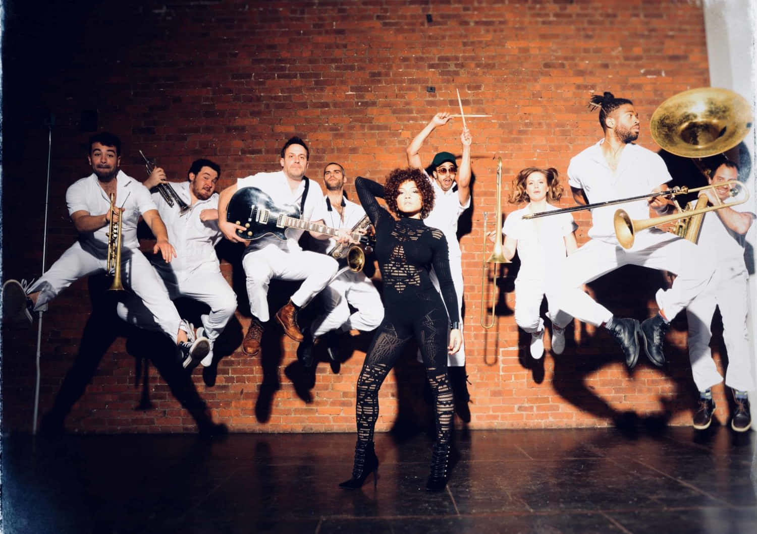 Brass Against Belligerent Nine Piece Background