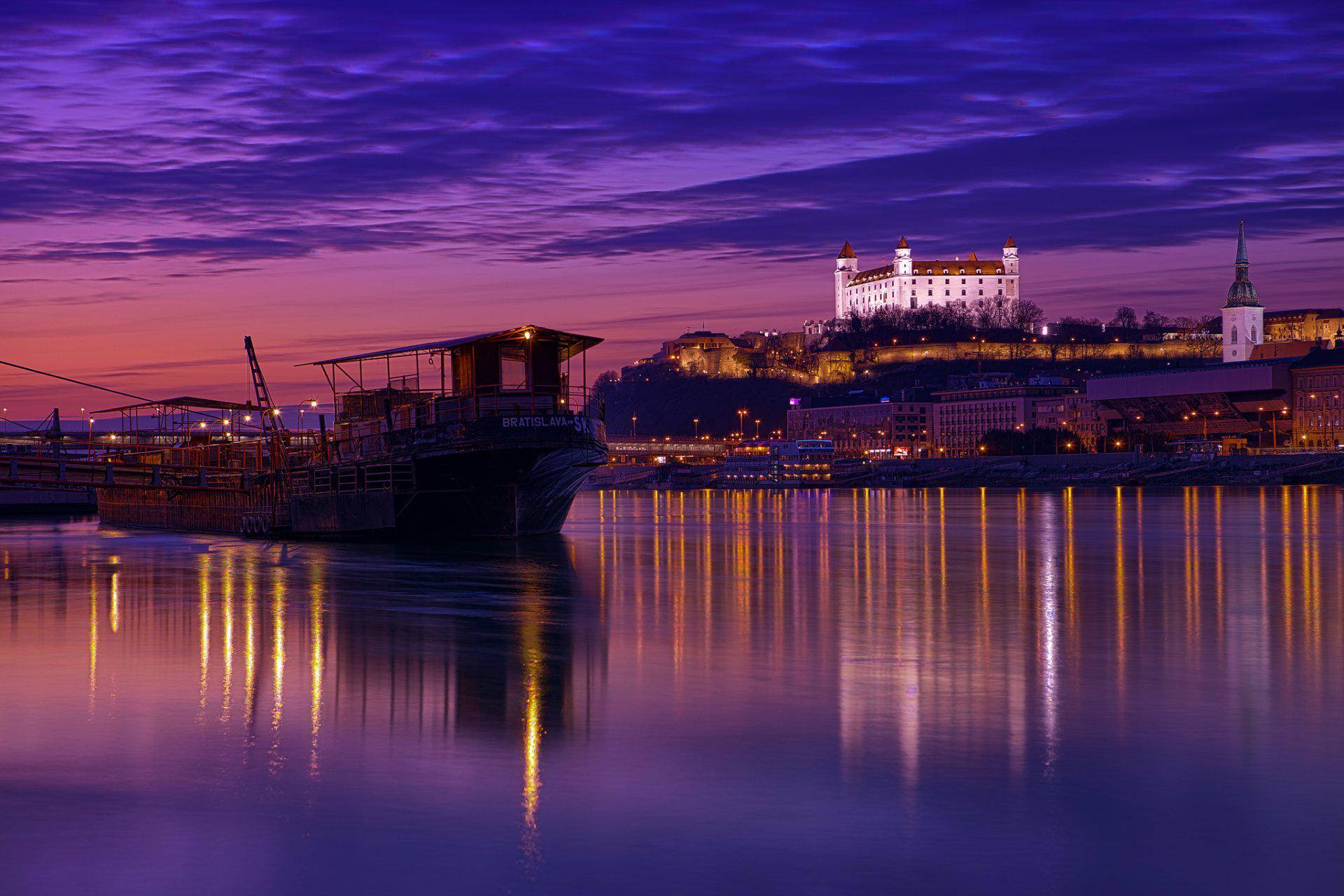 Bratislava Castle In Slovakia Background