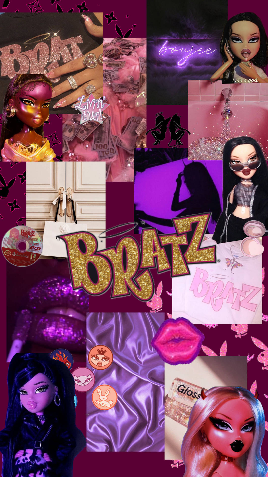 Bratz Aesthetic Collage Background