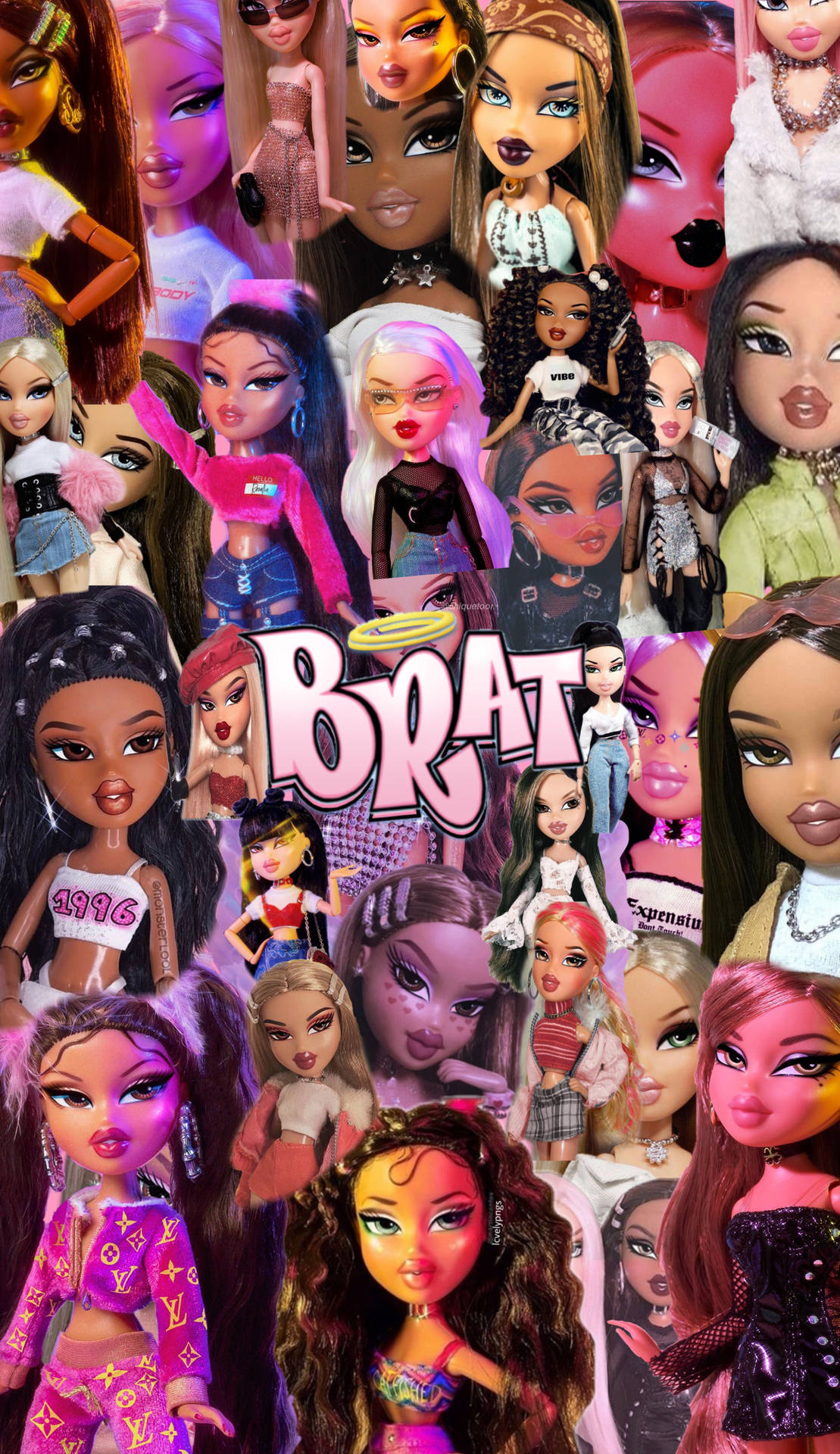 Bratz Aesthetic Fashion Dolls Background