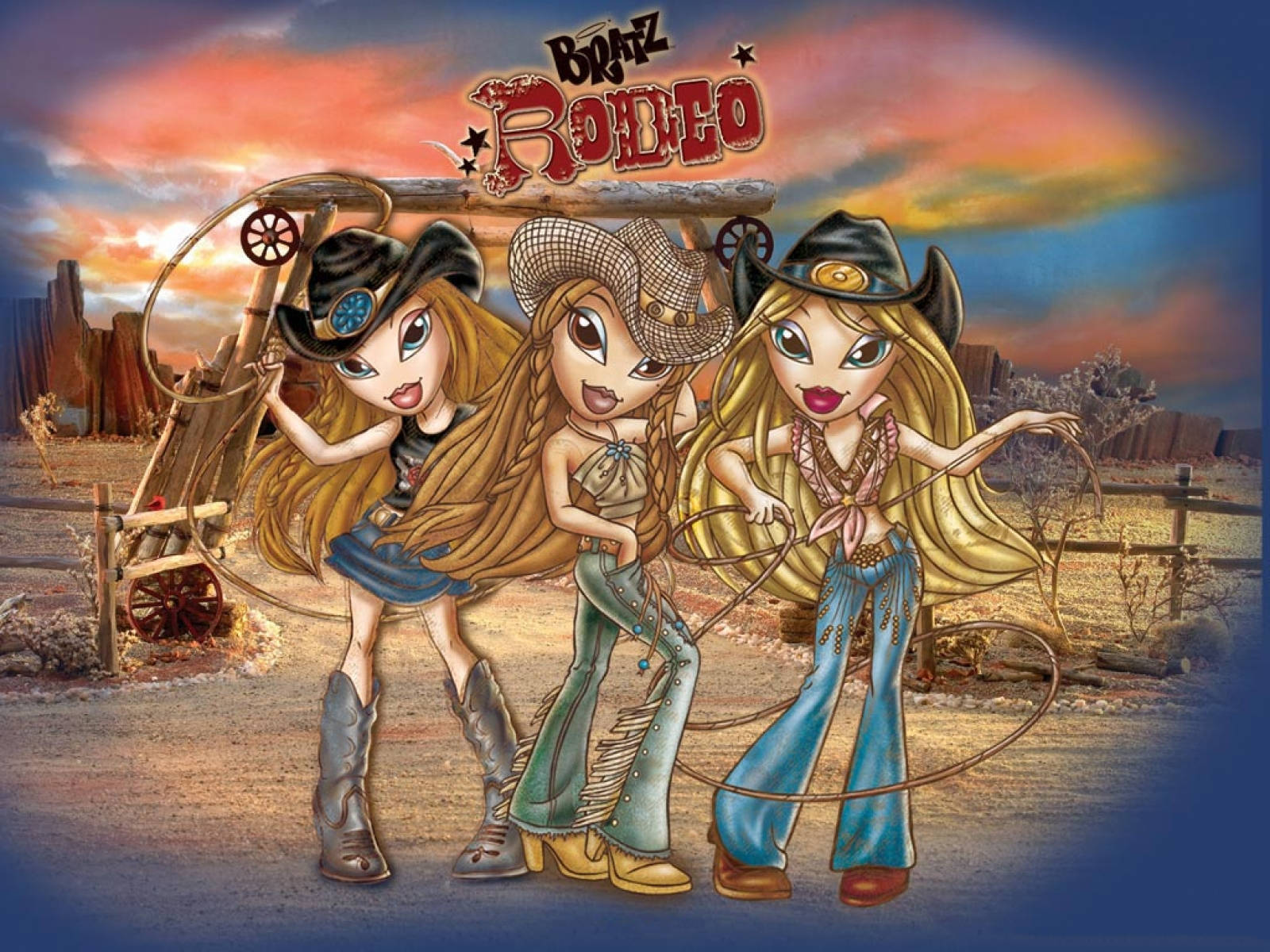 Bratz Aesthetic Rodeo Girls Background