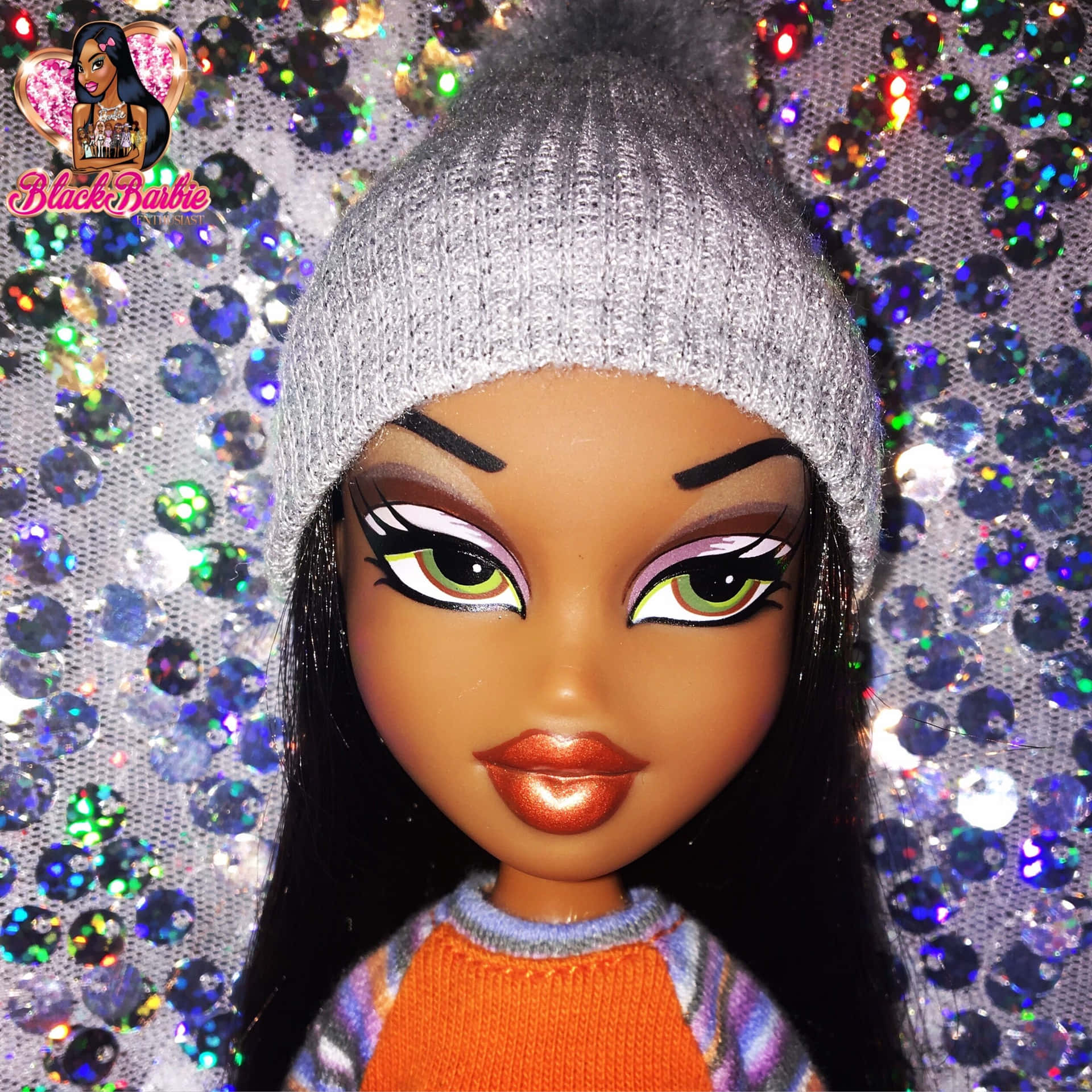 Bratz Doll Aesthetic Beanie Background