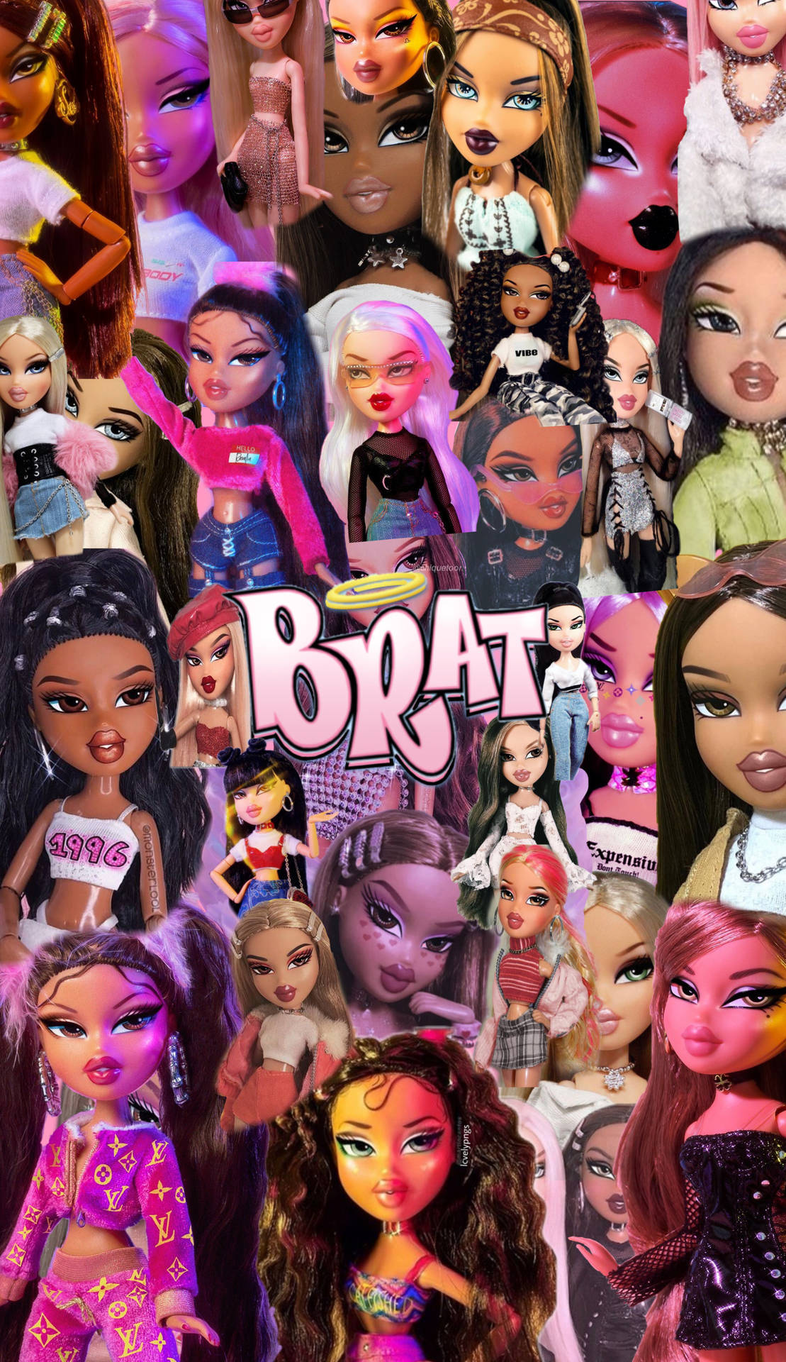 Bratz Dolls Collage Background