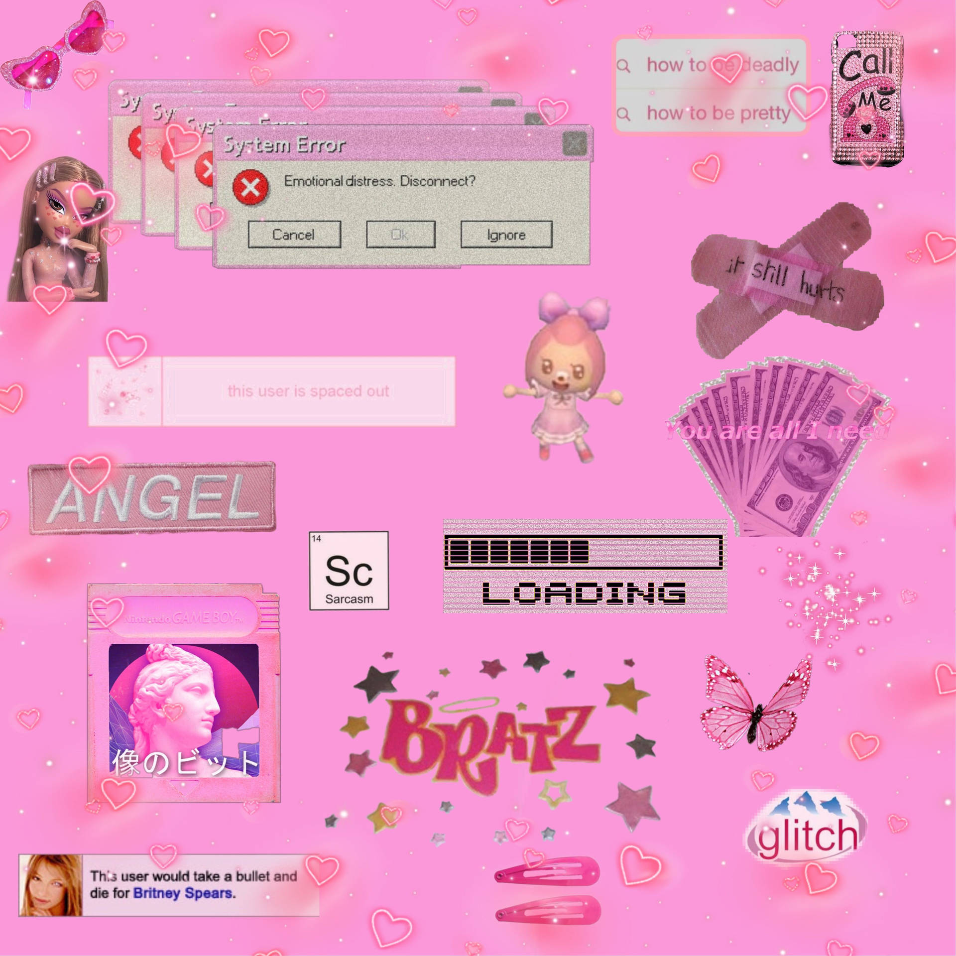 Bratz Pink Aesthetic Background