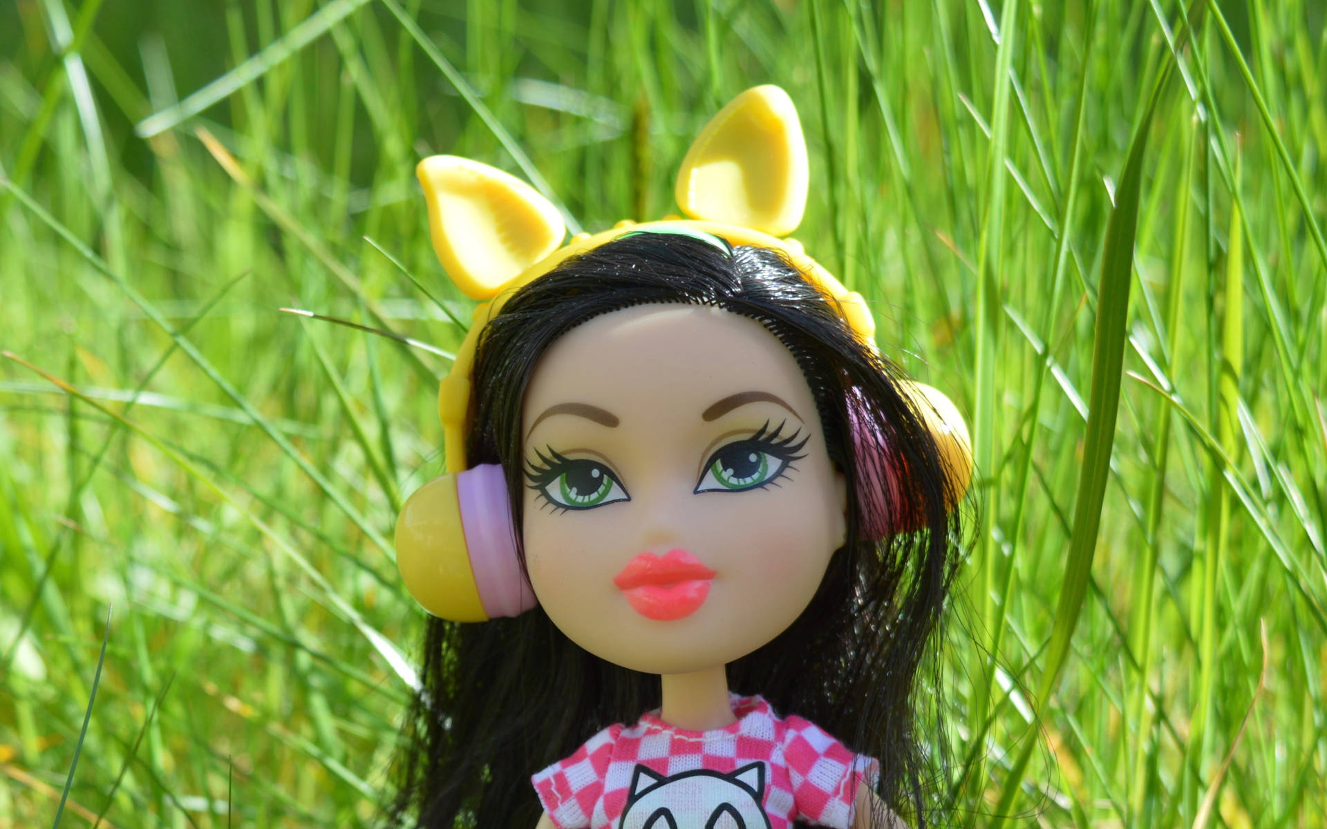 Bratz Toy Doll At Garden Background