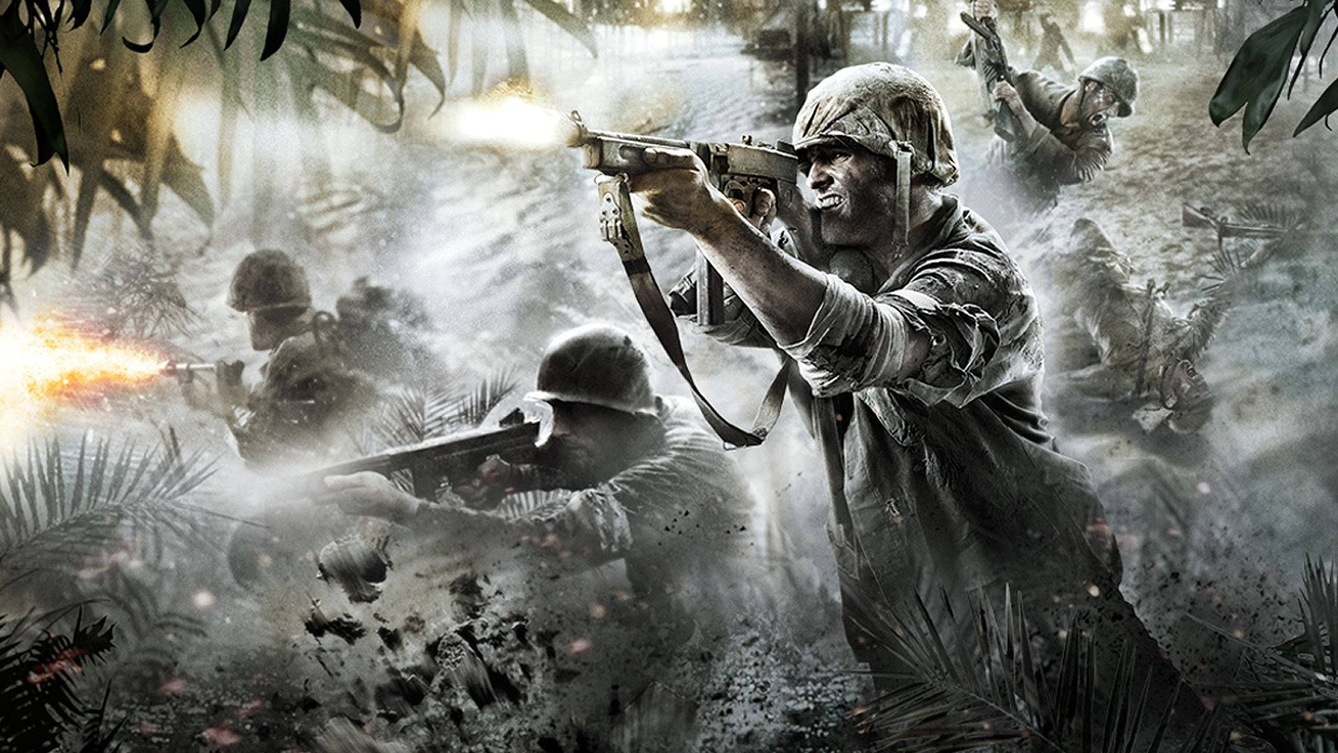 Brave Soldiers In War Background